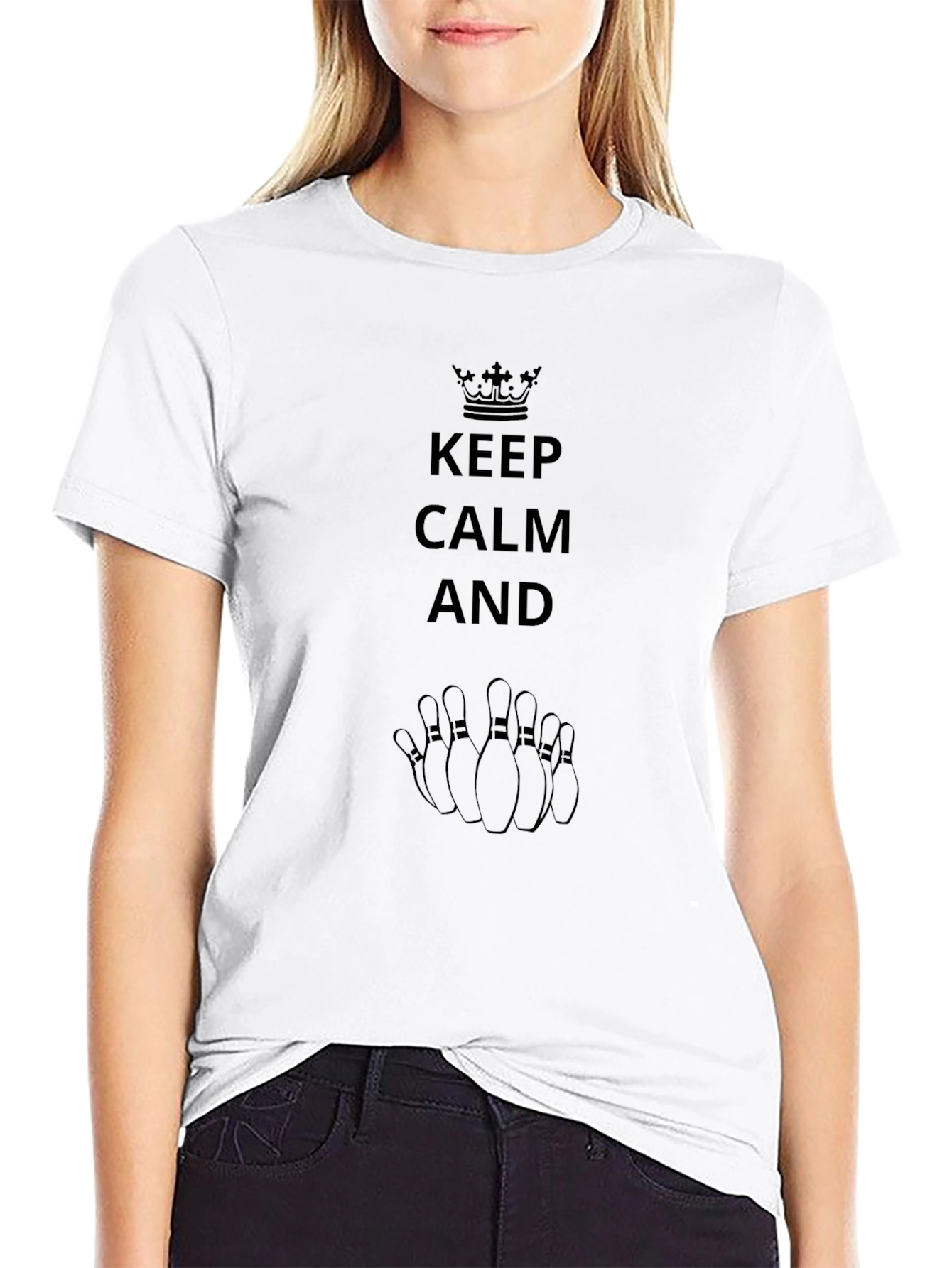 Keep Calm & Bowl On Graphic Tee