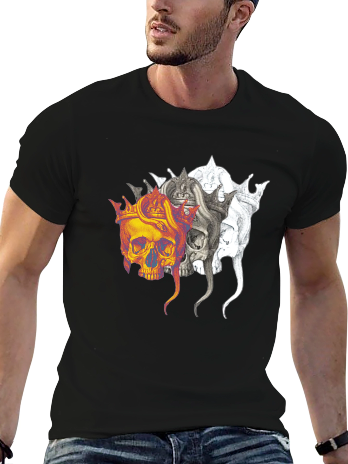 Skull King Mens T-Shirt - Graphic Tee