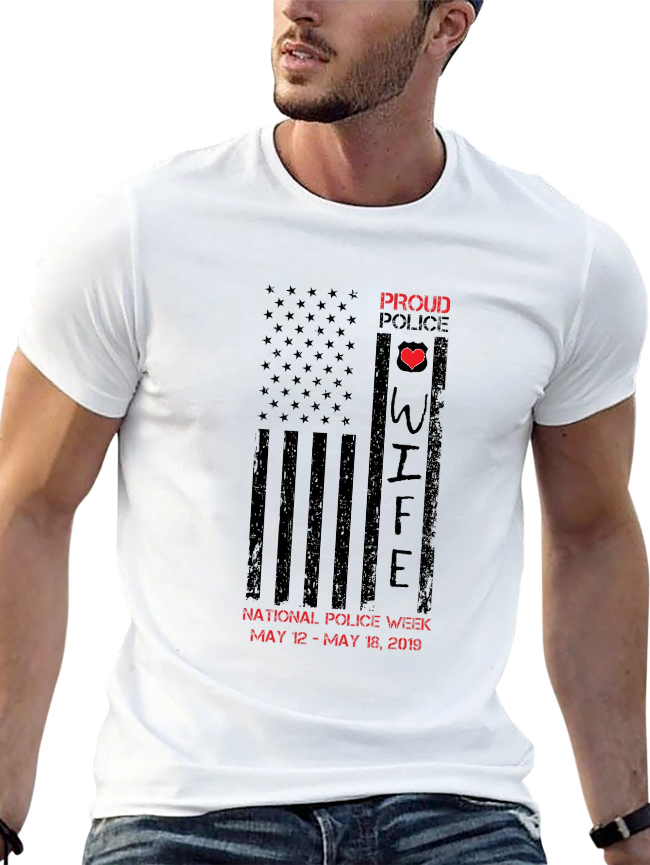 Proud Police Wife T-Shirt - Police Week 2019