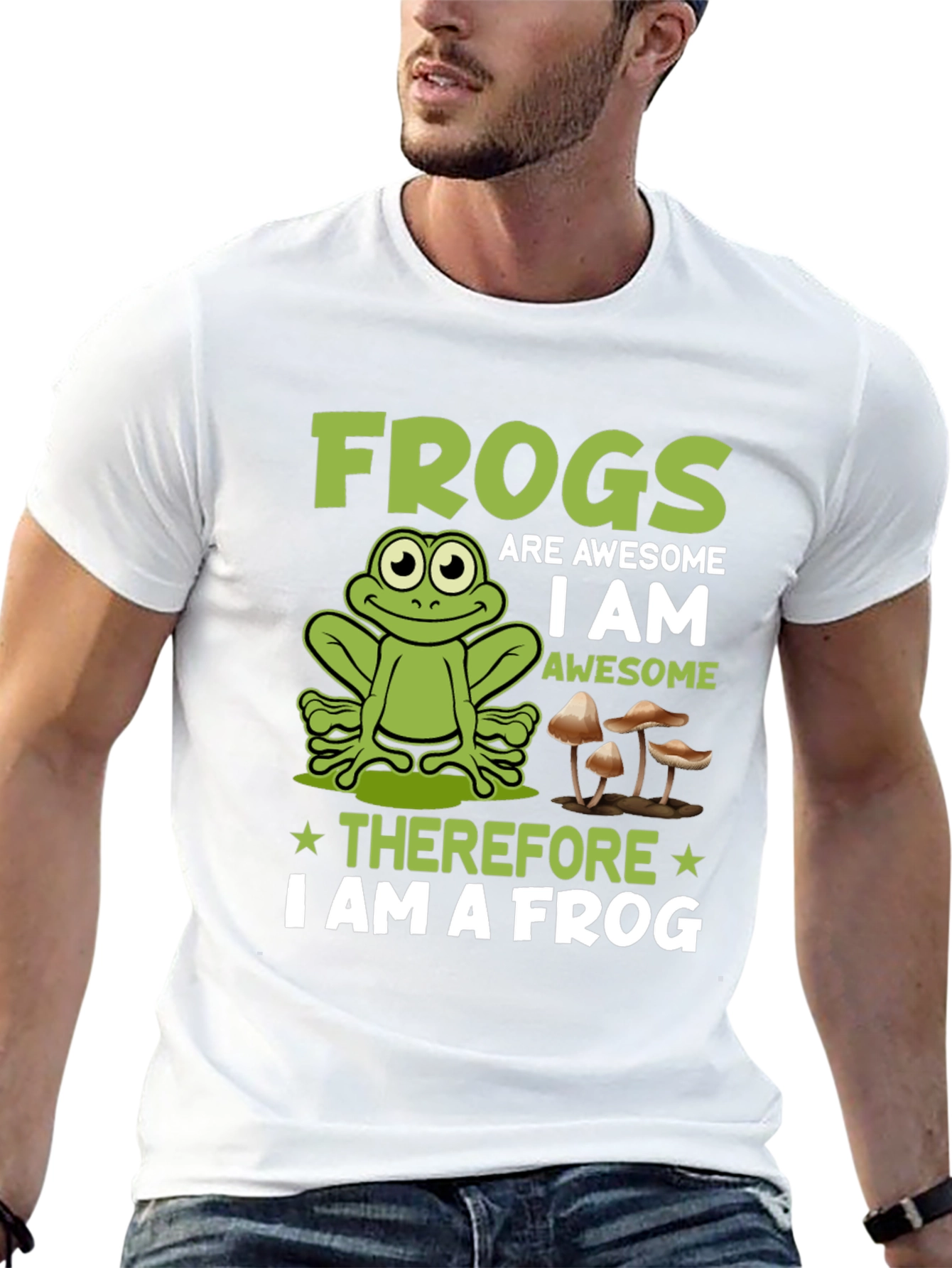 Funny Frog Graphic T-Shirt - Frogs Are Awesome