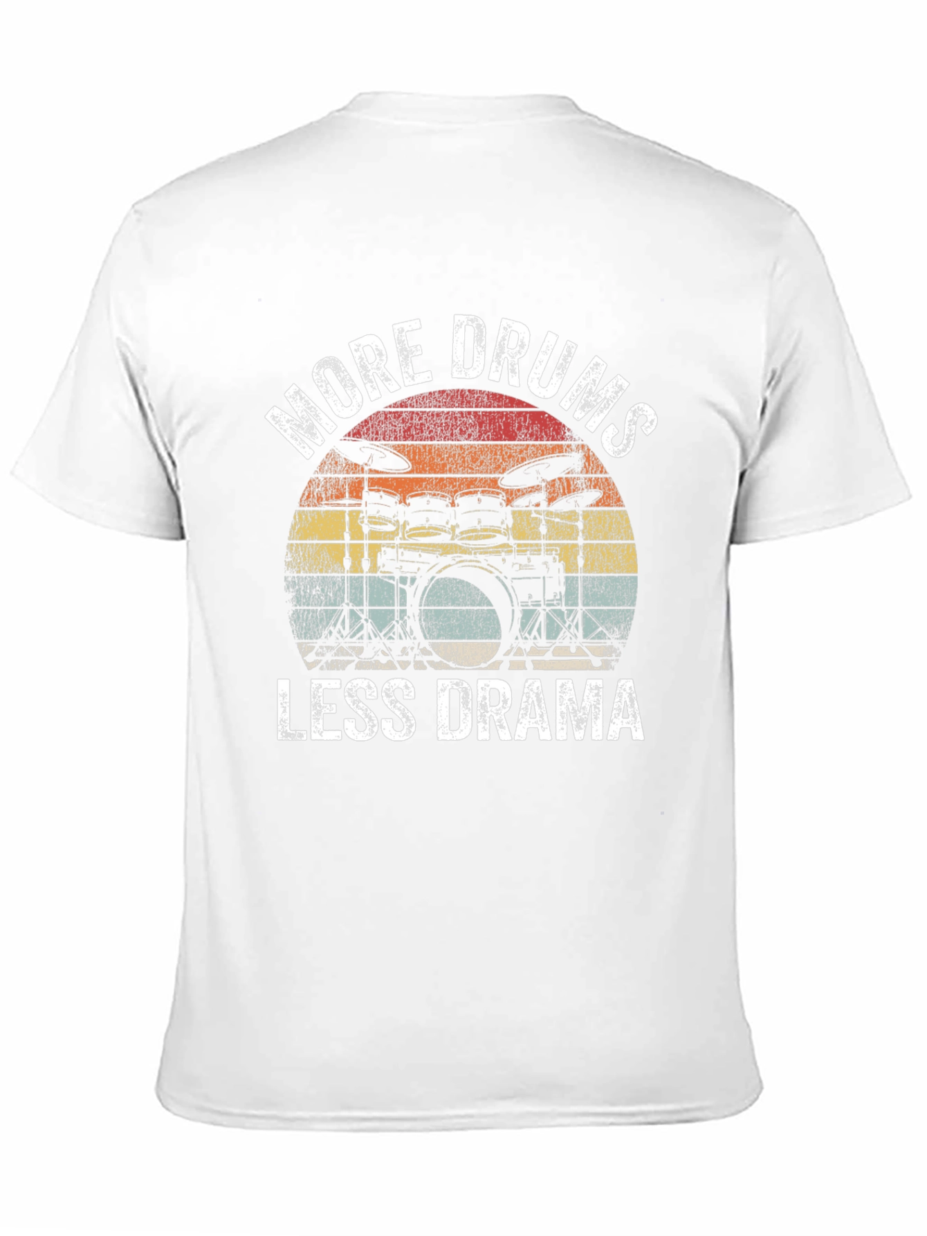 More Drums Less Drama T-Shirt - Musician Tee