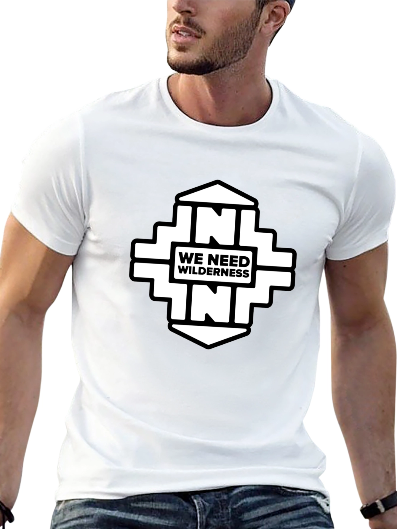 We Need Wilderness Black Graphic Tee