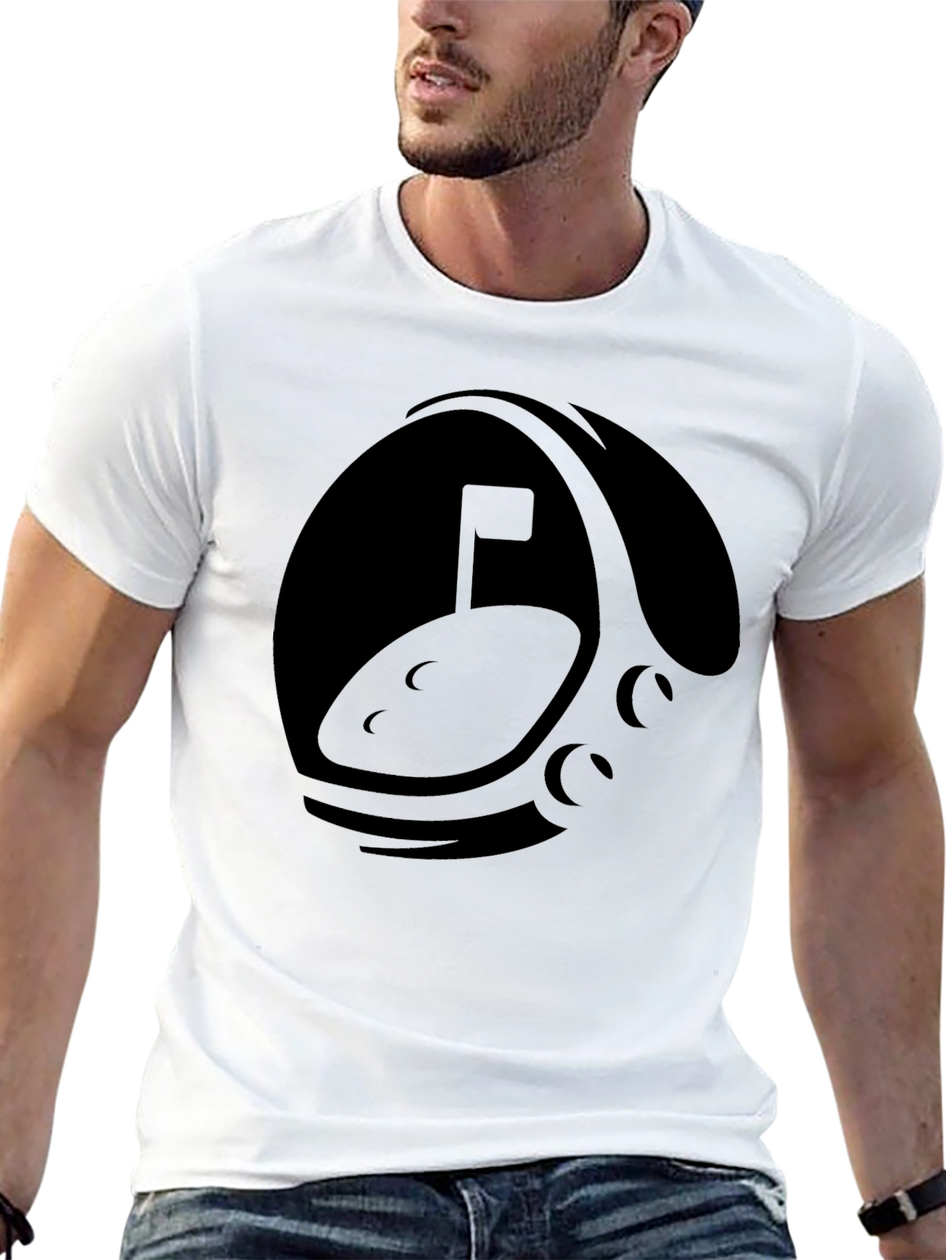 Lunar Golf T-Shirt - Black Graphic Tee