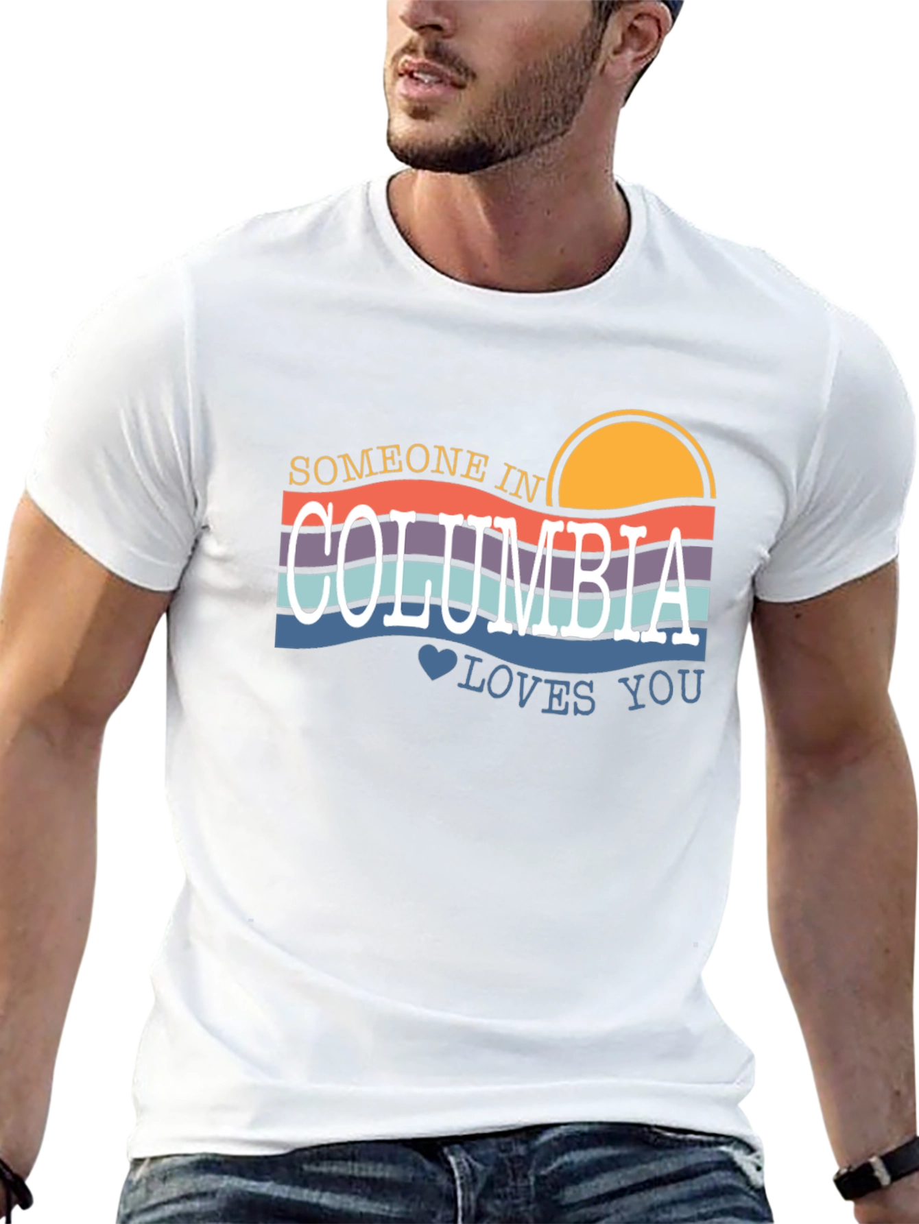 Someone in Columbia Loves You Graphic T-Shirt