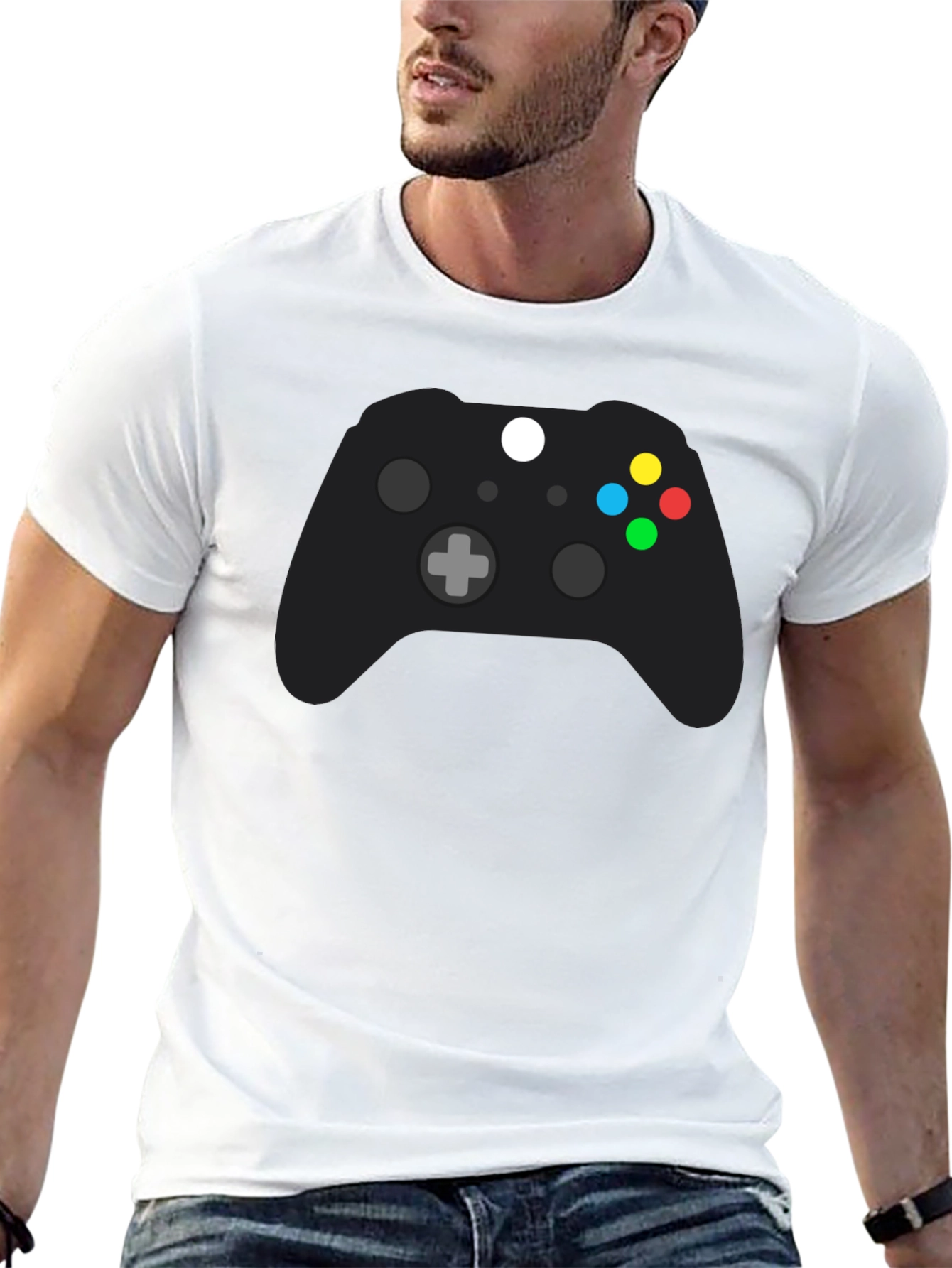 Xbox Controller Graphic Tee - Gamer Style Black T-Shirt