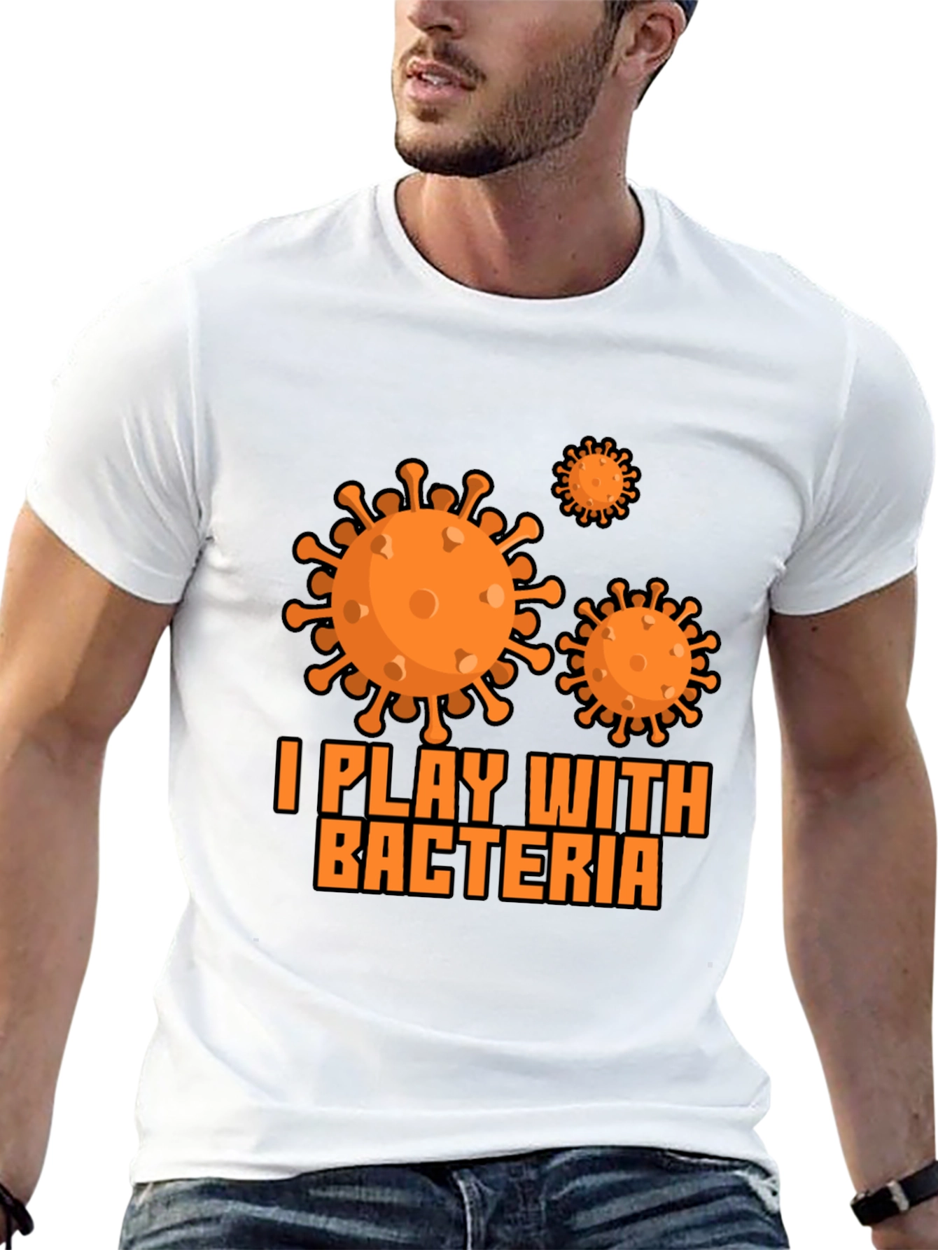 I Play with Bacteria Black T-Shirt