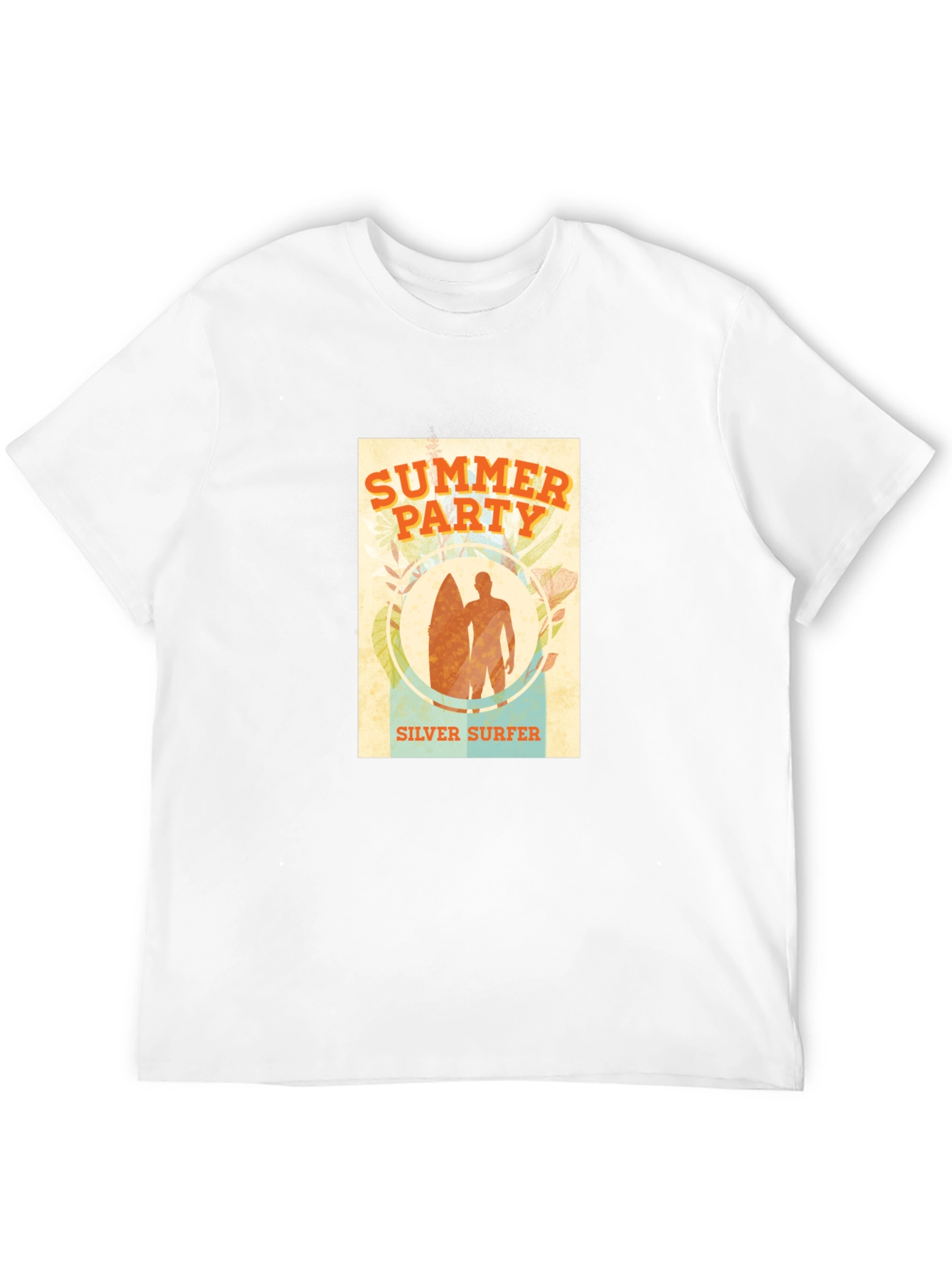 Summer Party Silver Surfer Graphic T-Shirt