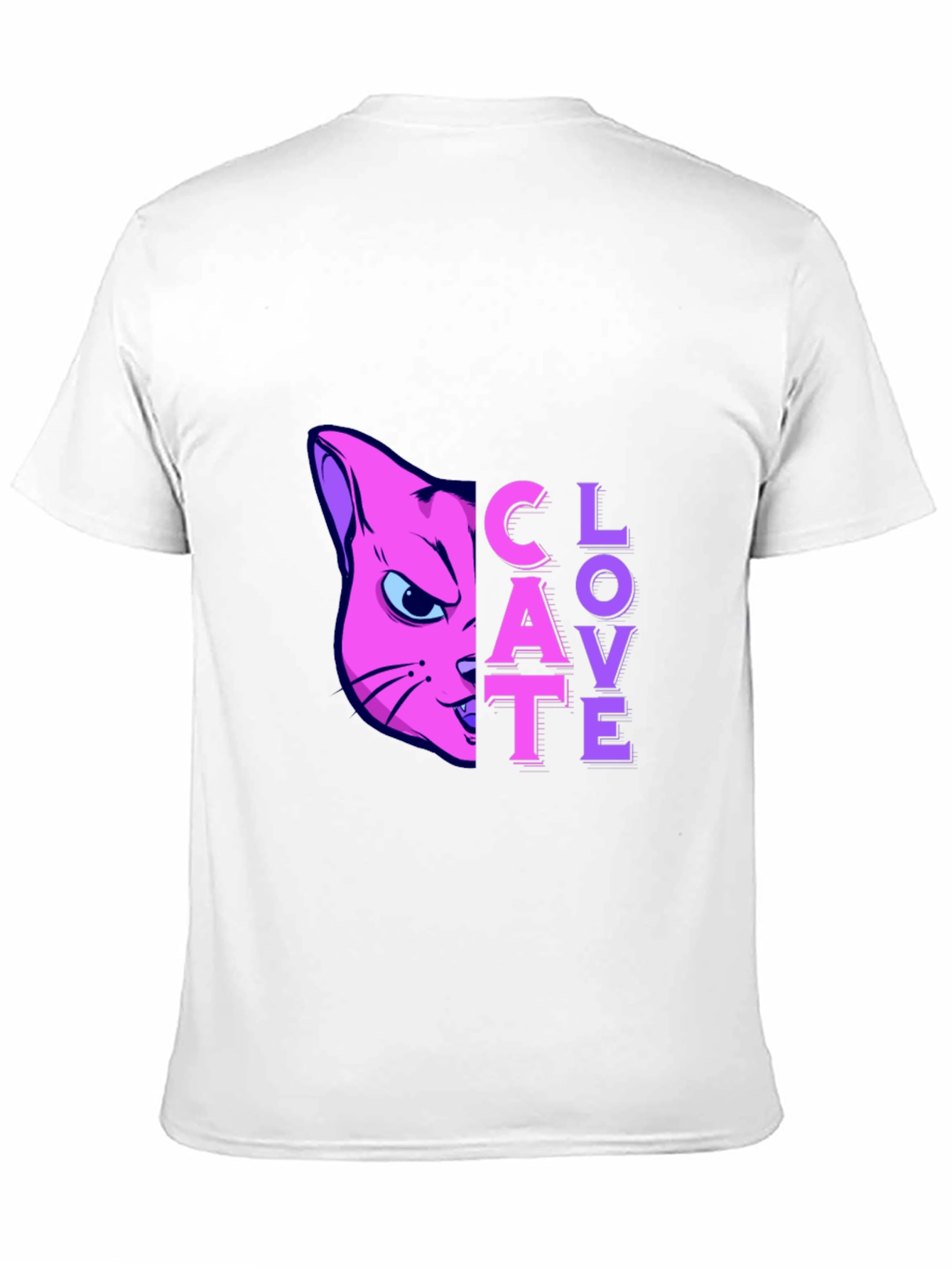 Clovate Pink Cat Graphic Tee