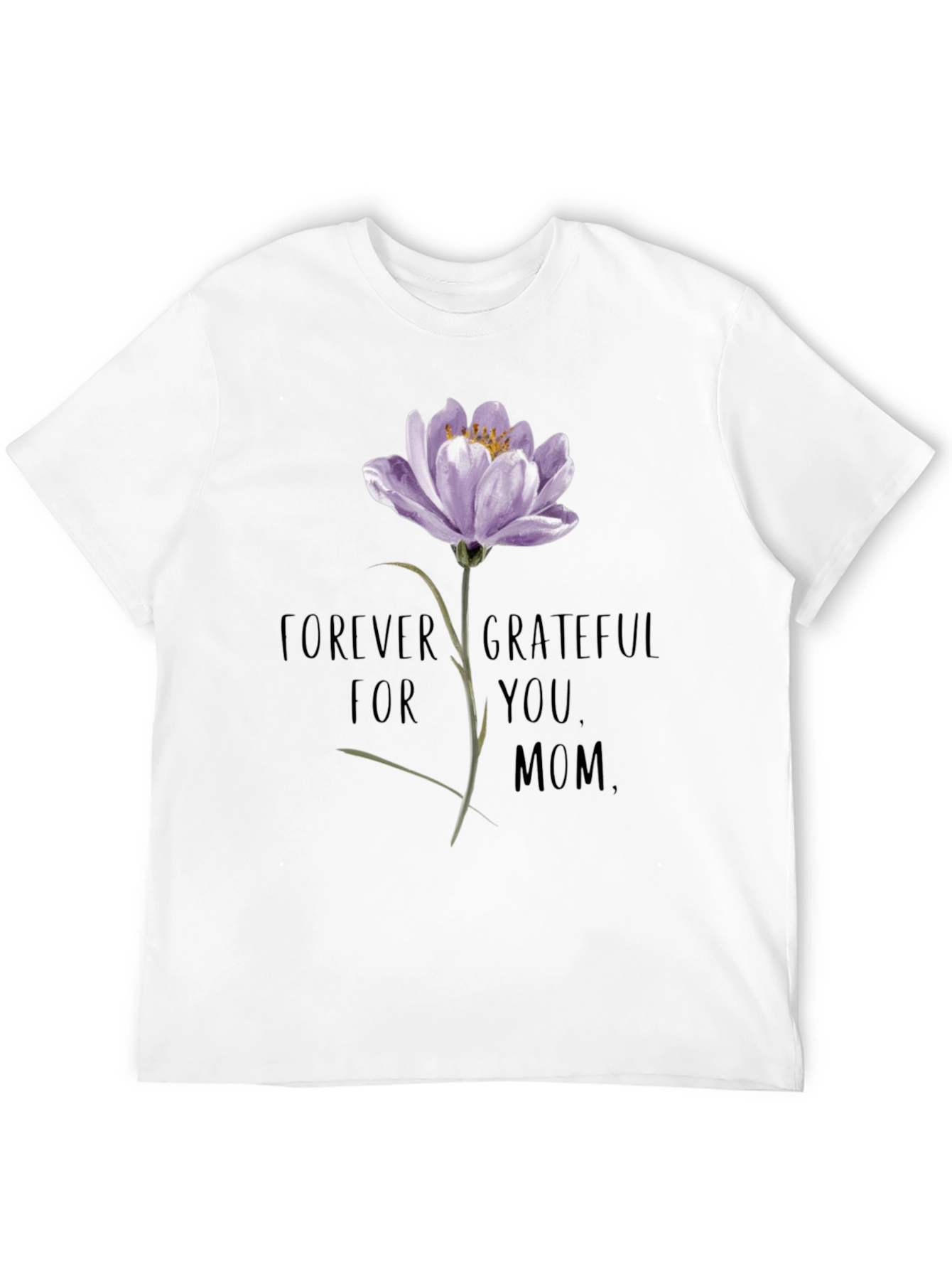 Forever Grateful Mom Floral T-Shirt