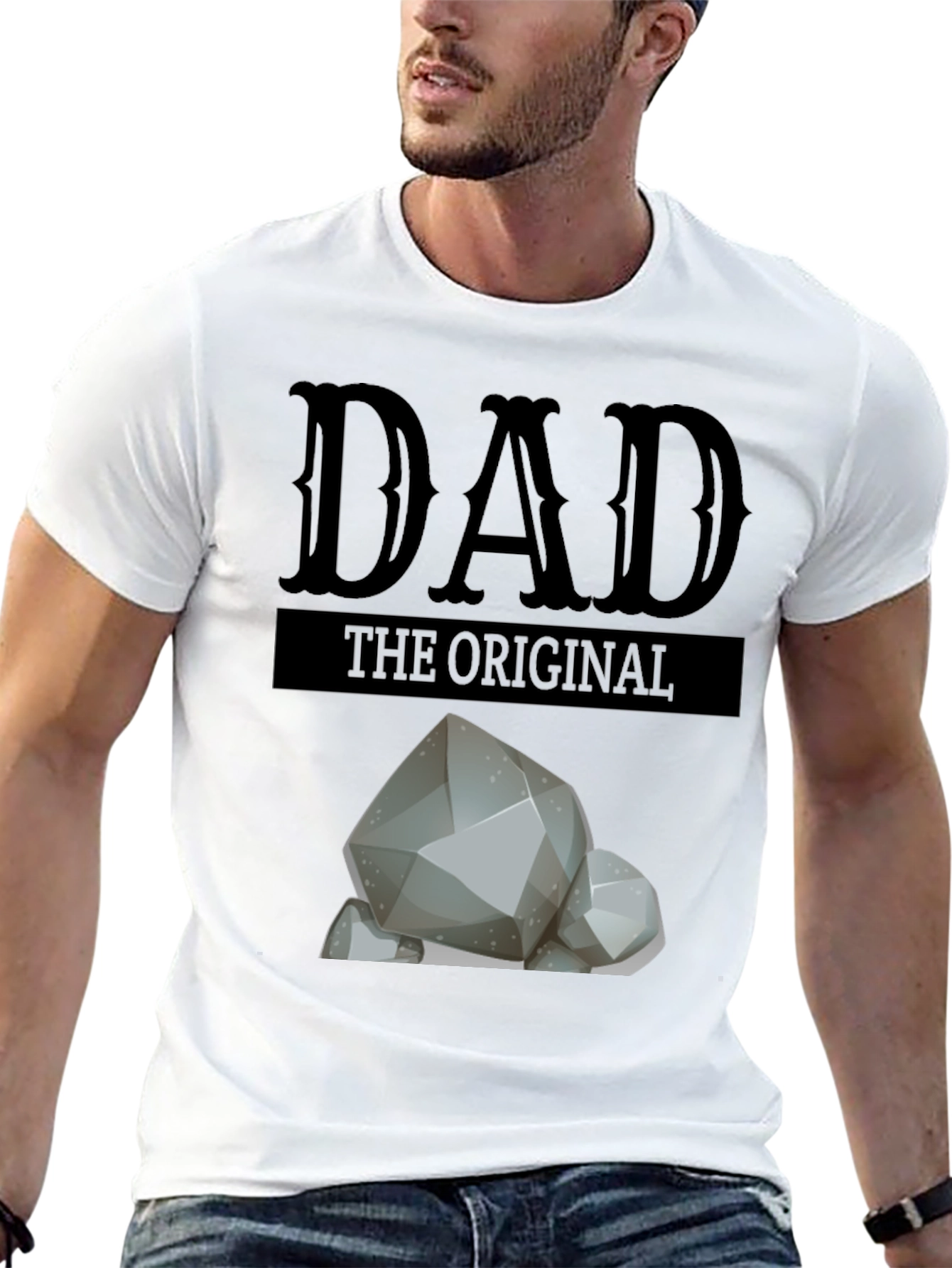 Dad The Original Rocks T-Shirt