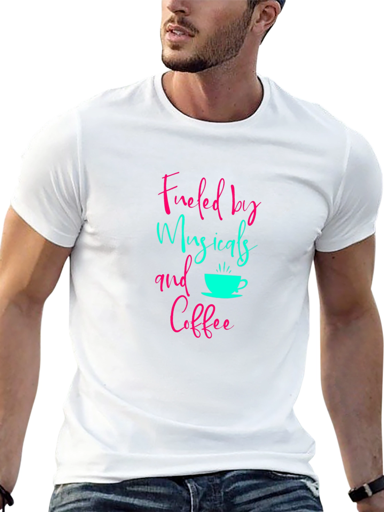 Fueled by Musicals and Coffee Graphic Tee