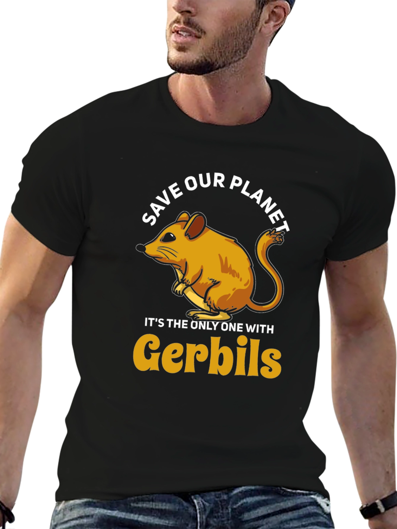 Save Our Planet Gerbil T-Shirt
