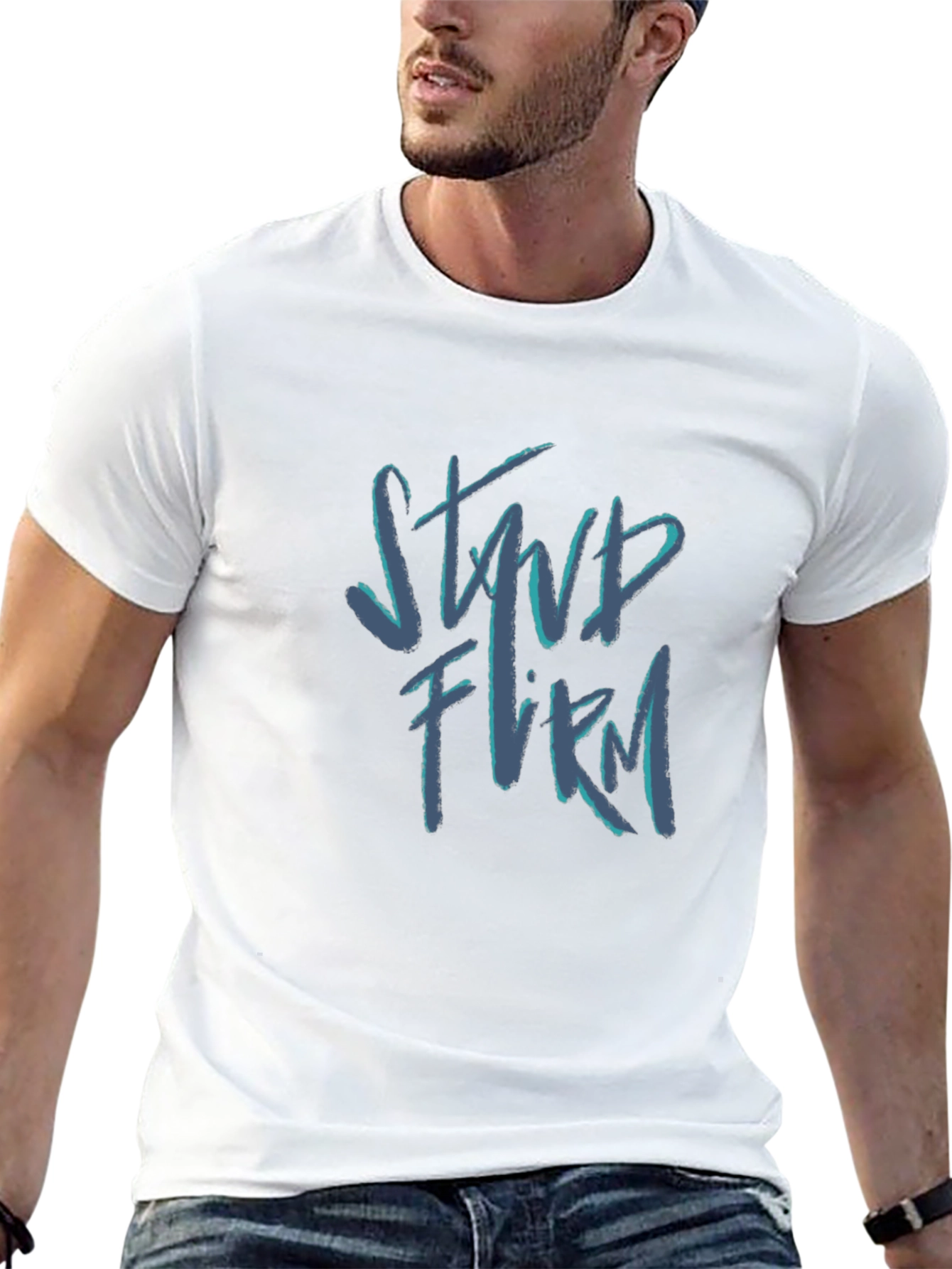 Stand Firm Black Graphic Tee