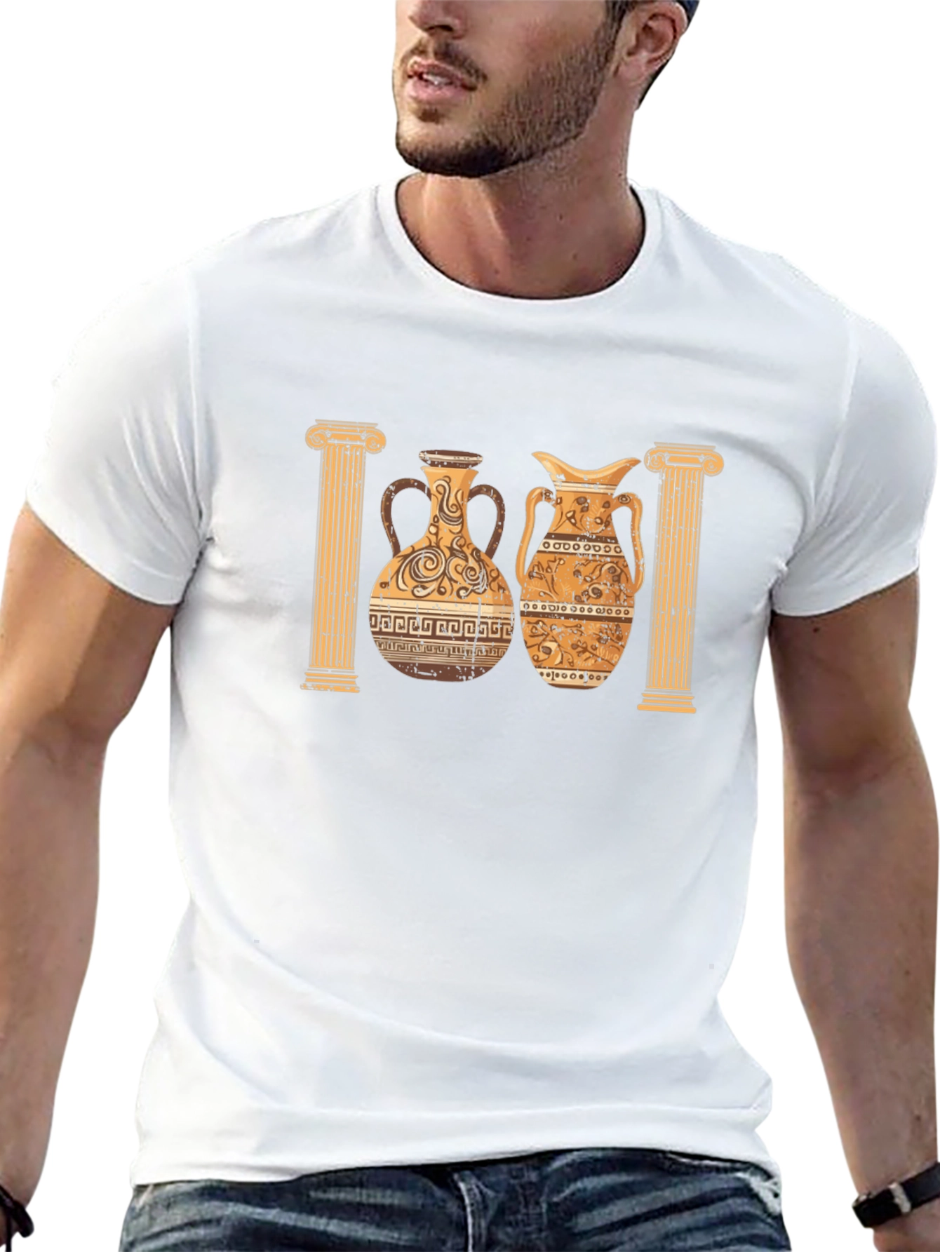 Ancient Greek Pottery Graphic Tee