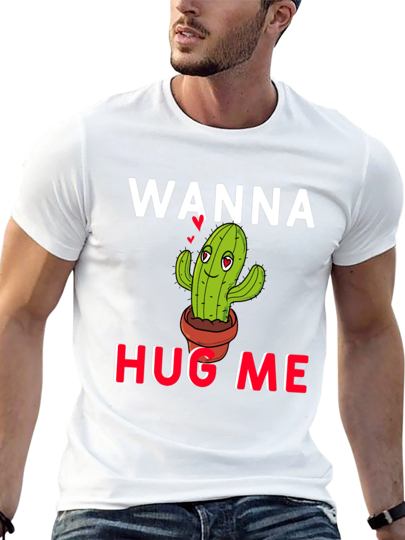 Wanna Hug Me? Cactus Graphic Tee