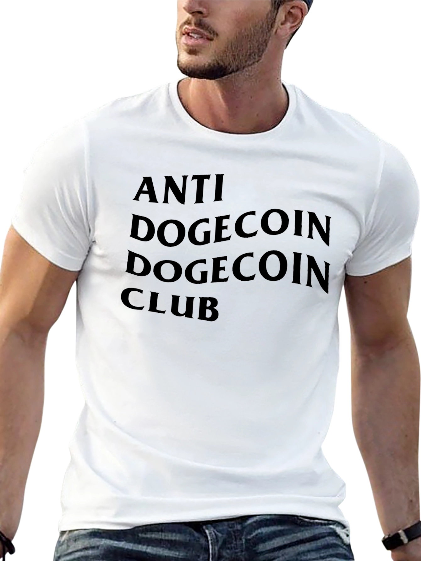 Anti DogeCoin Club Black T-Shirt