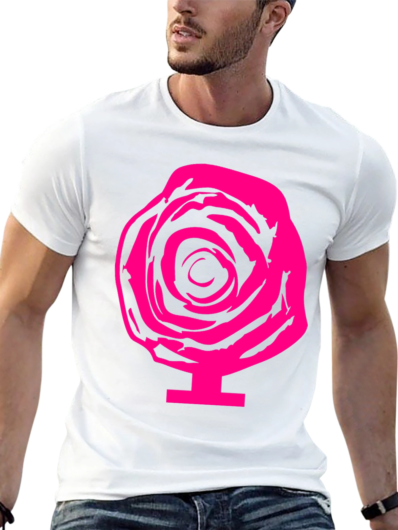 Rose Graphic Tee - Bold & Stylish Black T-Shirt