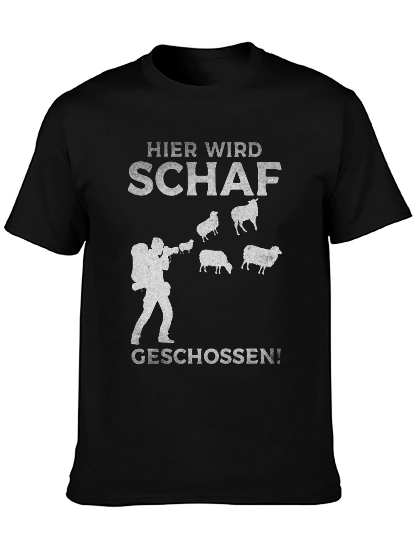 Humorous Hier Wird Schaf Geschossen! T-Shirt