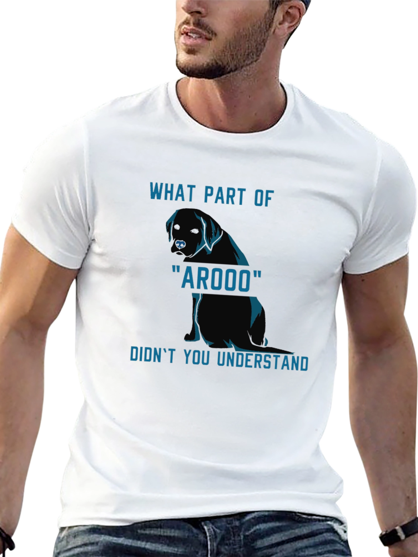 Arooo Dog T-Shirt - Funny Canine Tee