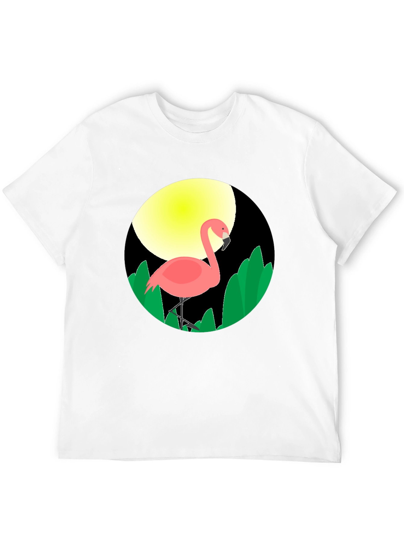 Flamingo Graphic Tee - Tropical Bird T-Shirt