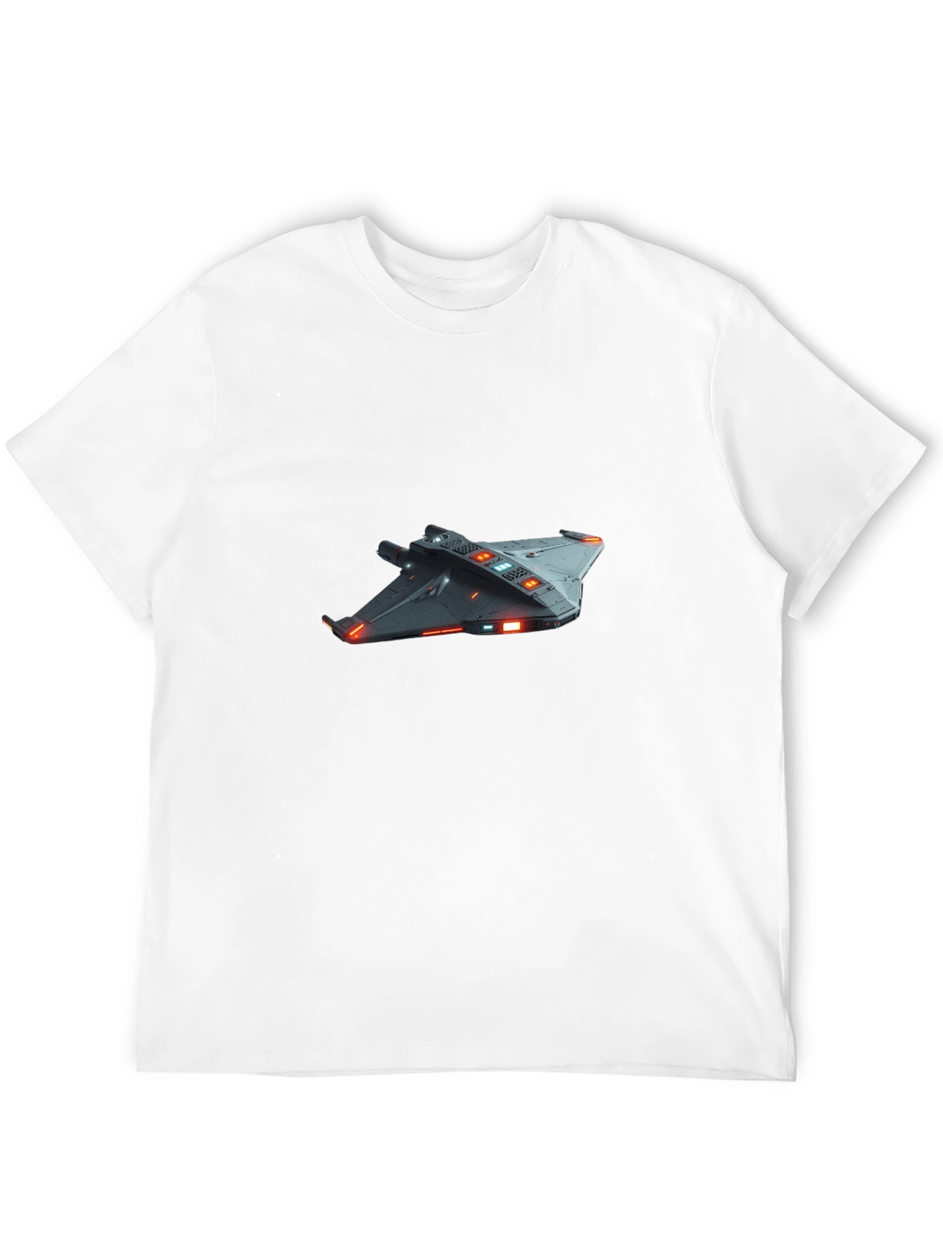 Sci-Fi Spaceship Graphic T-Shirt