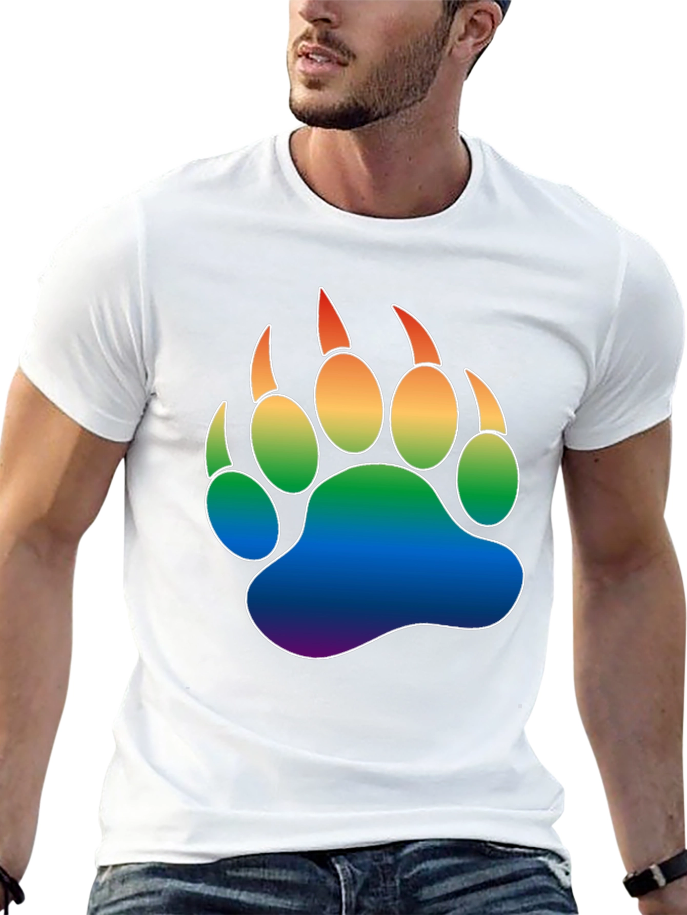 Pride Bear Paw T-Shirt