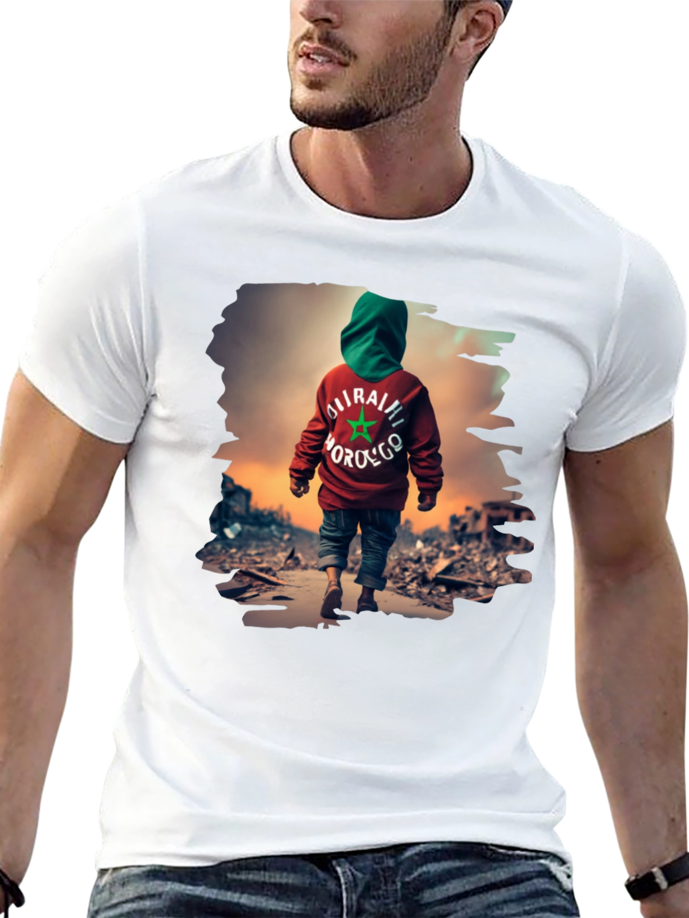 Morocco Flag T-Shirt: Stand with Morocco