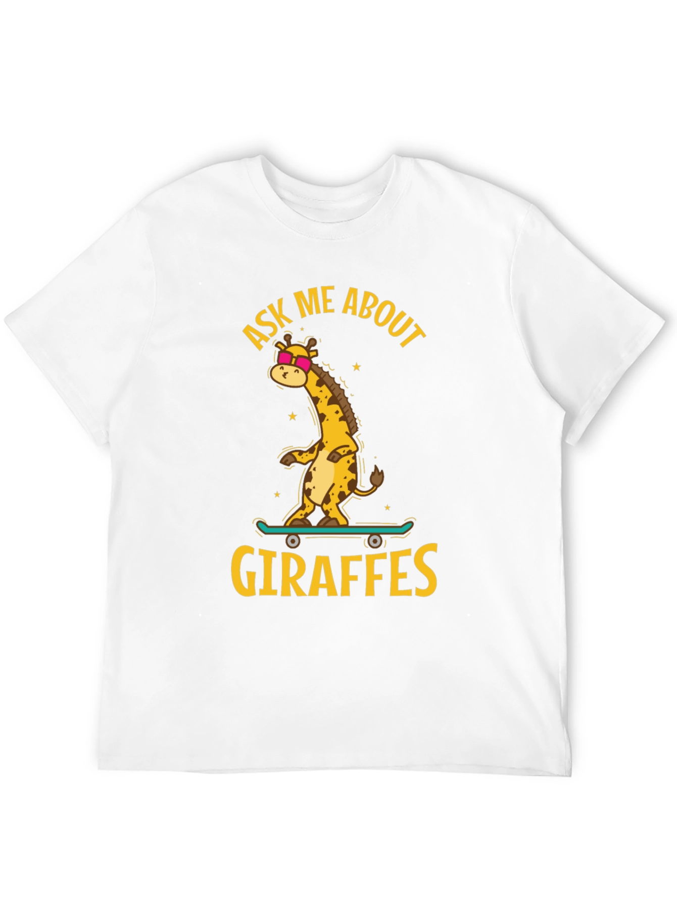 Cool Giraffe Skateboard T-Shirt