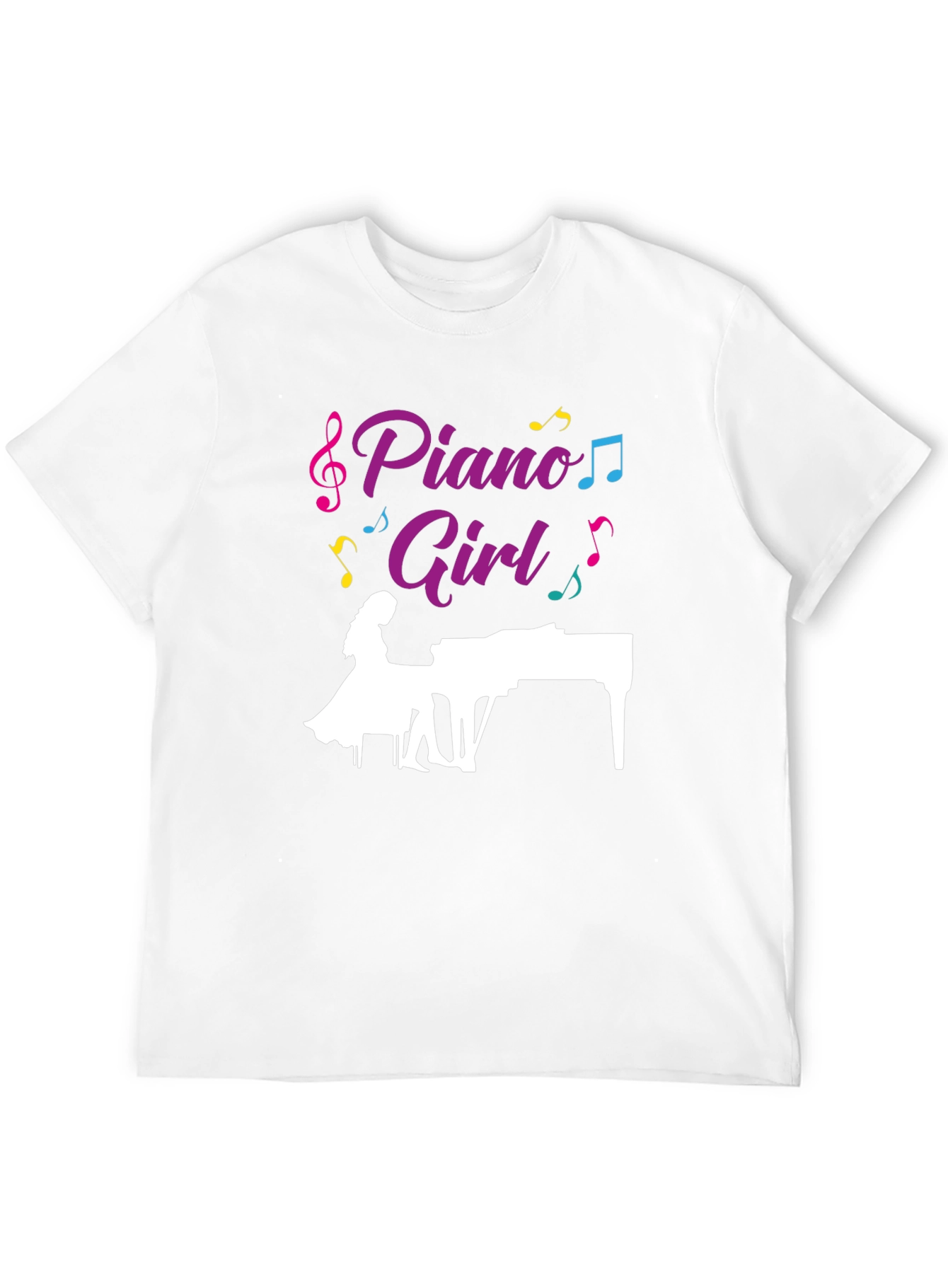 Piano Girl T-Shirt: Musically Stylish Tee