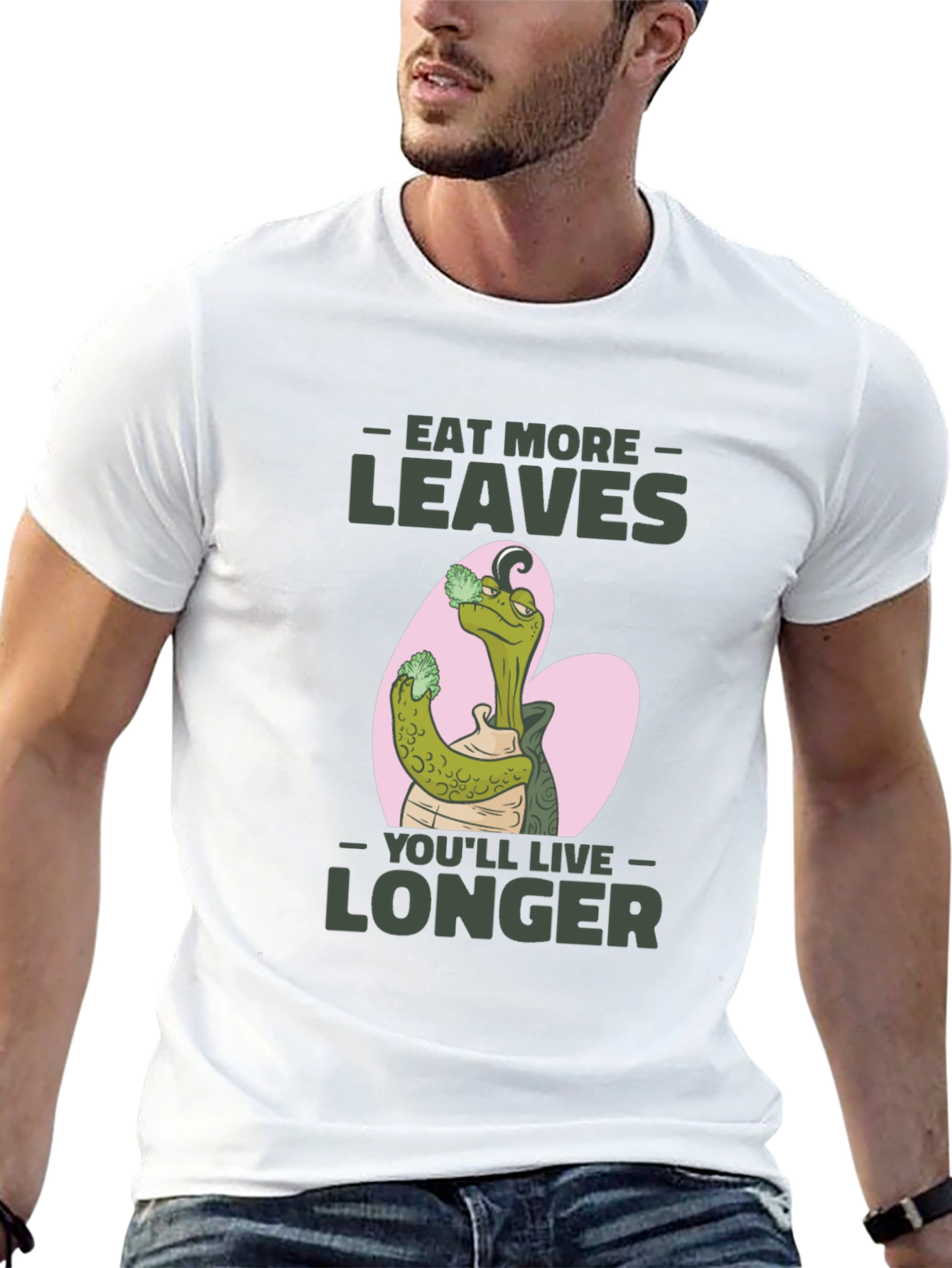 Eat More Leaves Graphic T-Shirt