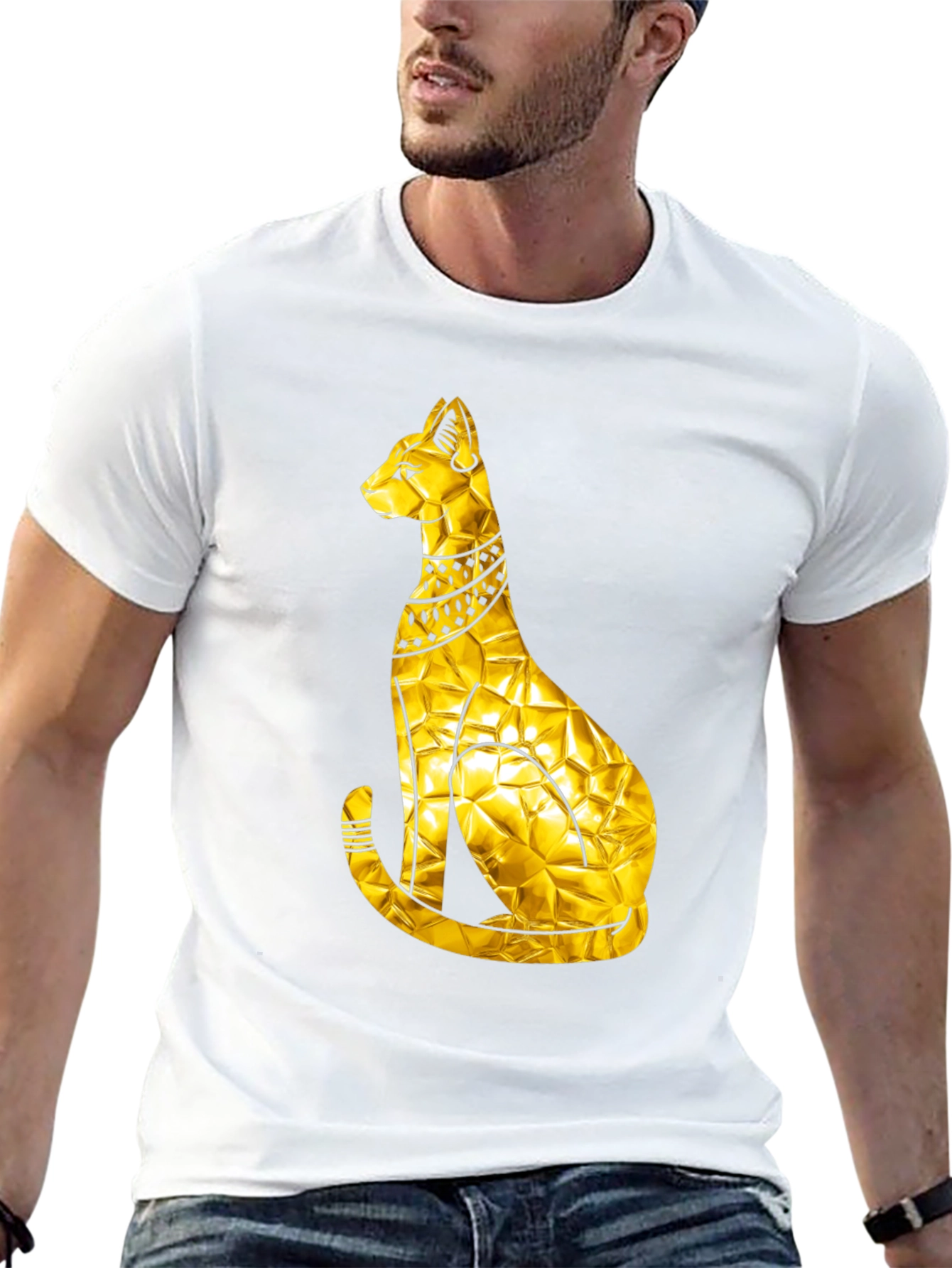 Golden Egyptian Cat T-Shirt