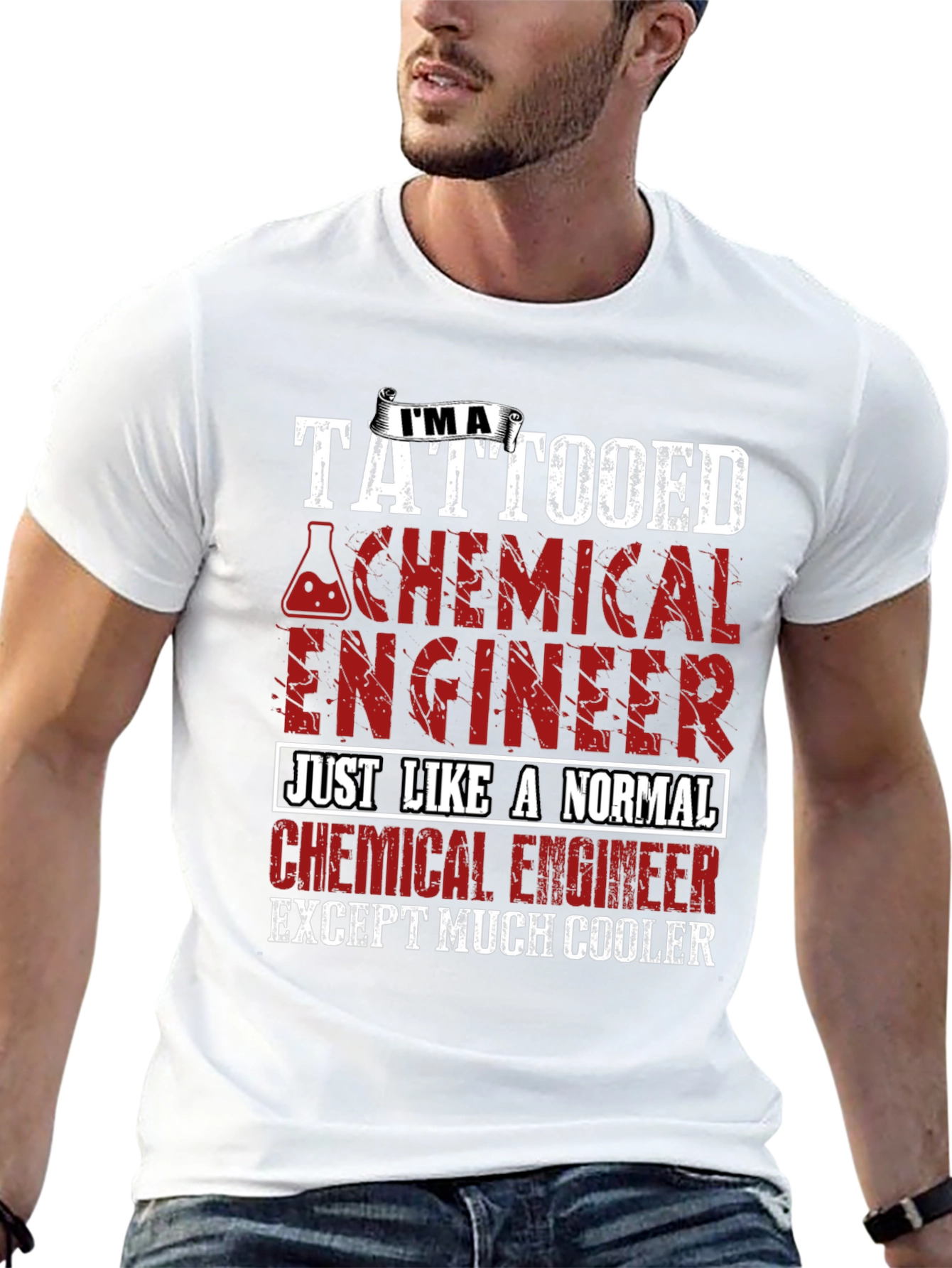 Tattooed Chemical Engineer Novelty T-Shirt