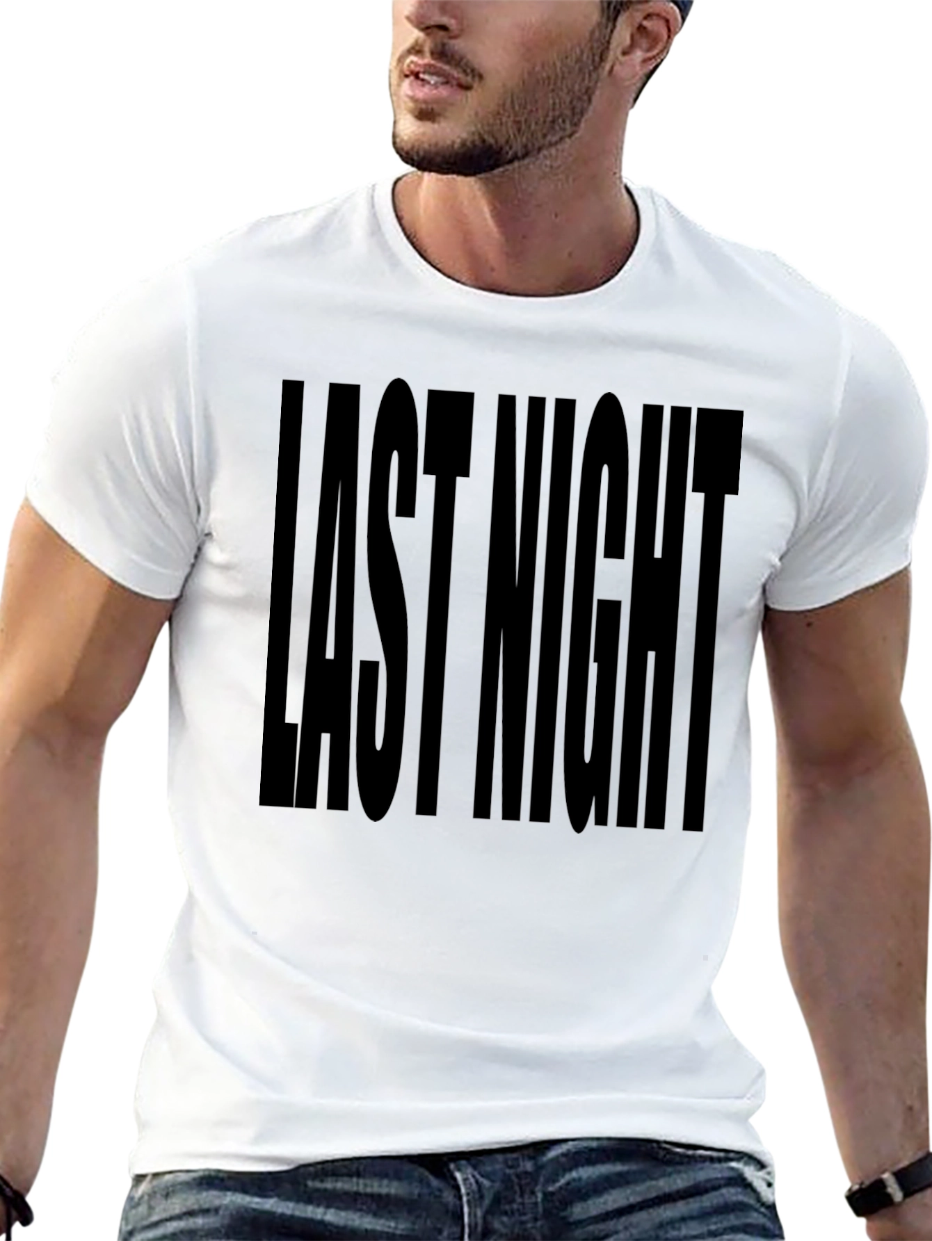 Last Night Graphic T-Shirt - Black
