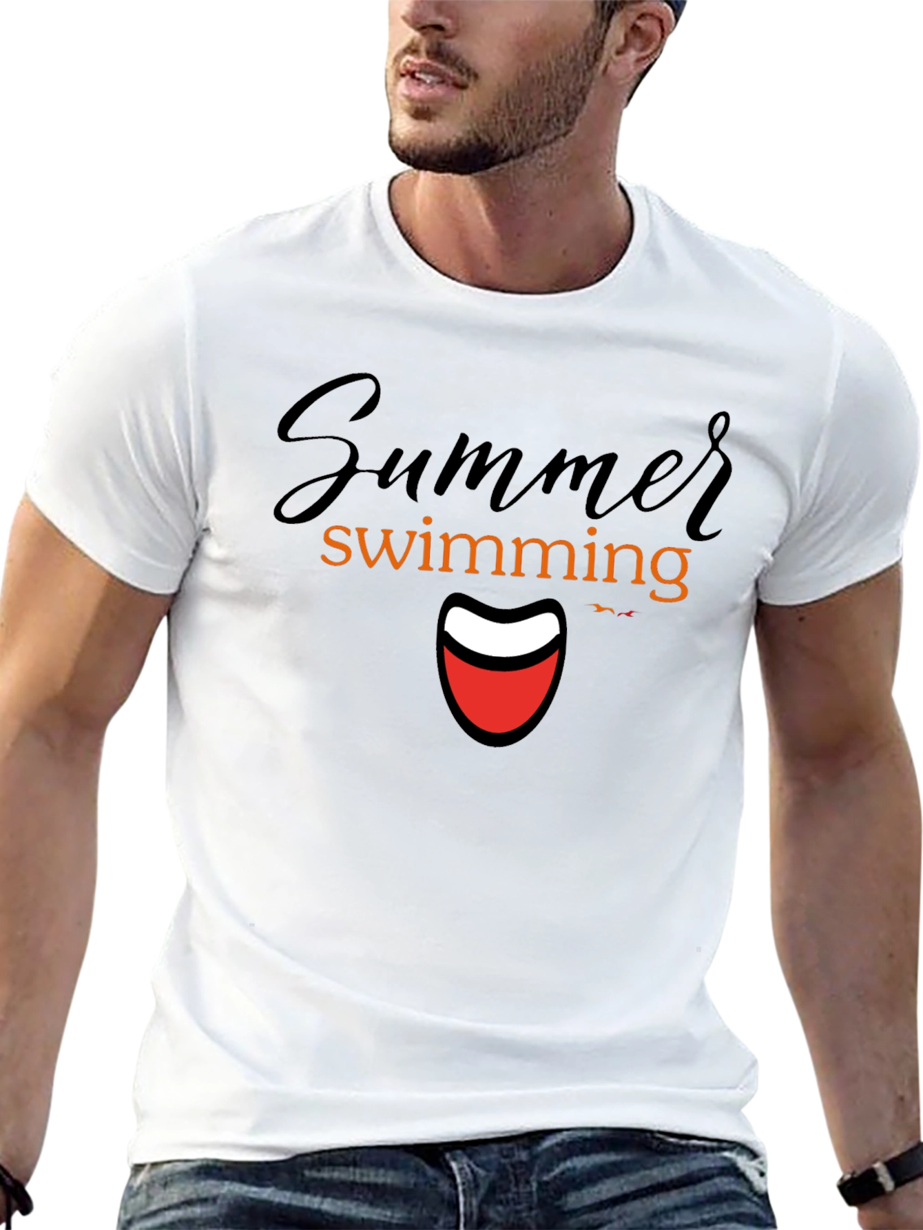 Summer Swimming T-Shirt - Fun Graphic Tee