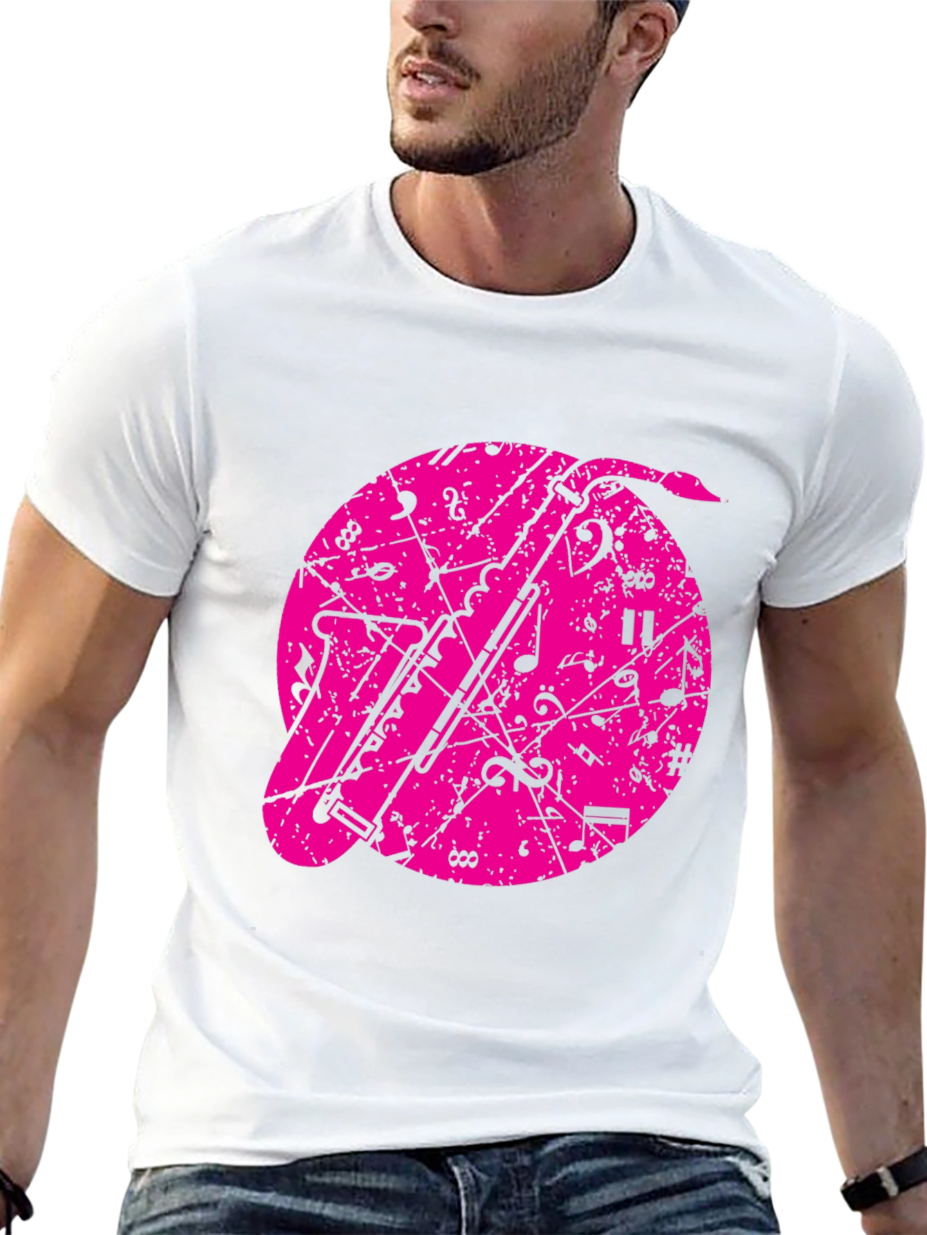 Musical Clarinet T-Shirt - Black Cotton Tee