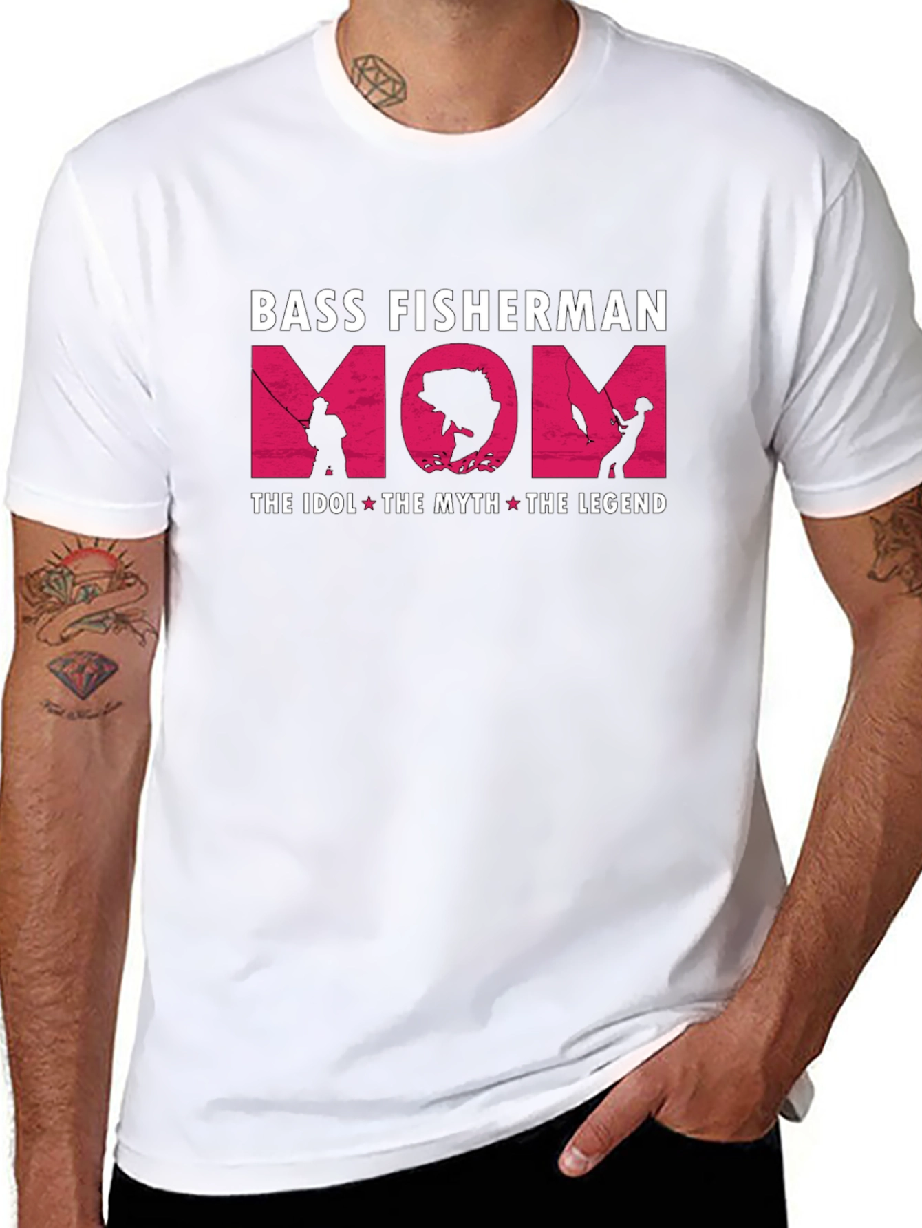 Bass Fisherman Mom T-Shirt