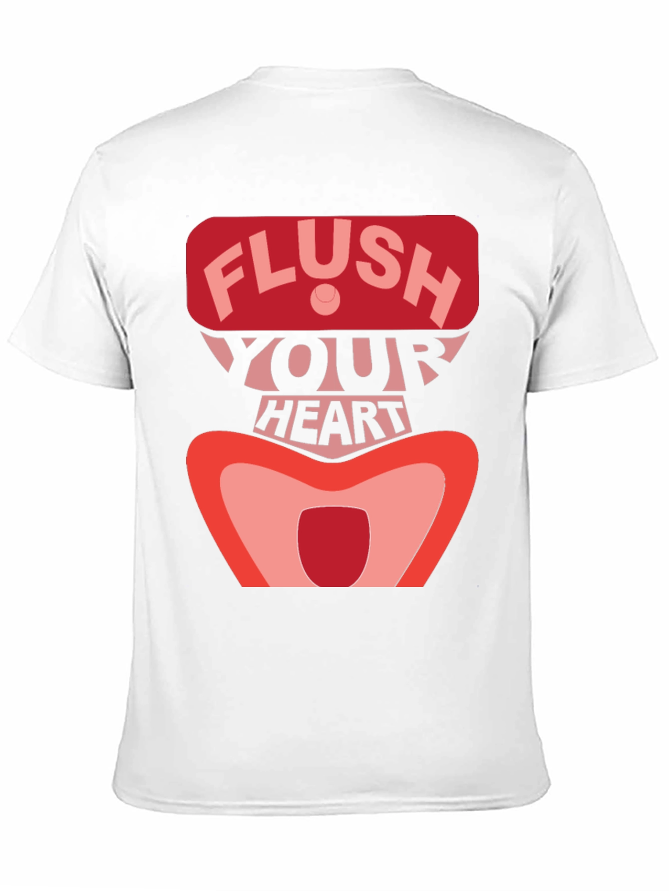 Flush Your Heart Graphic Tee - Black