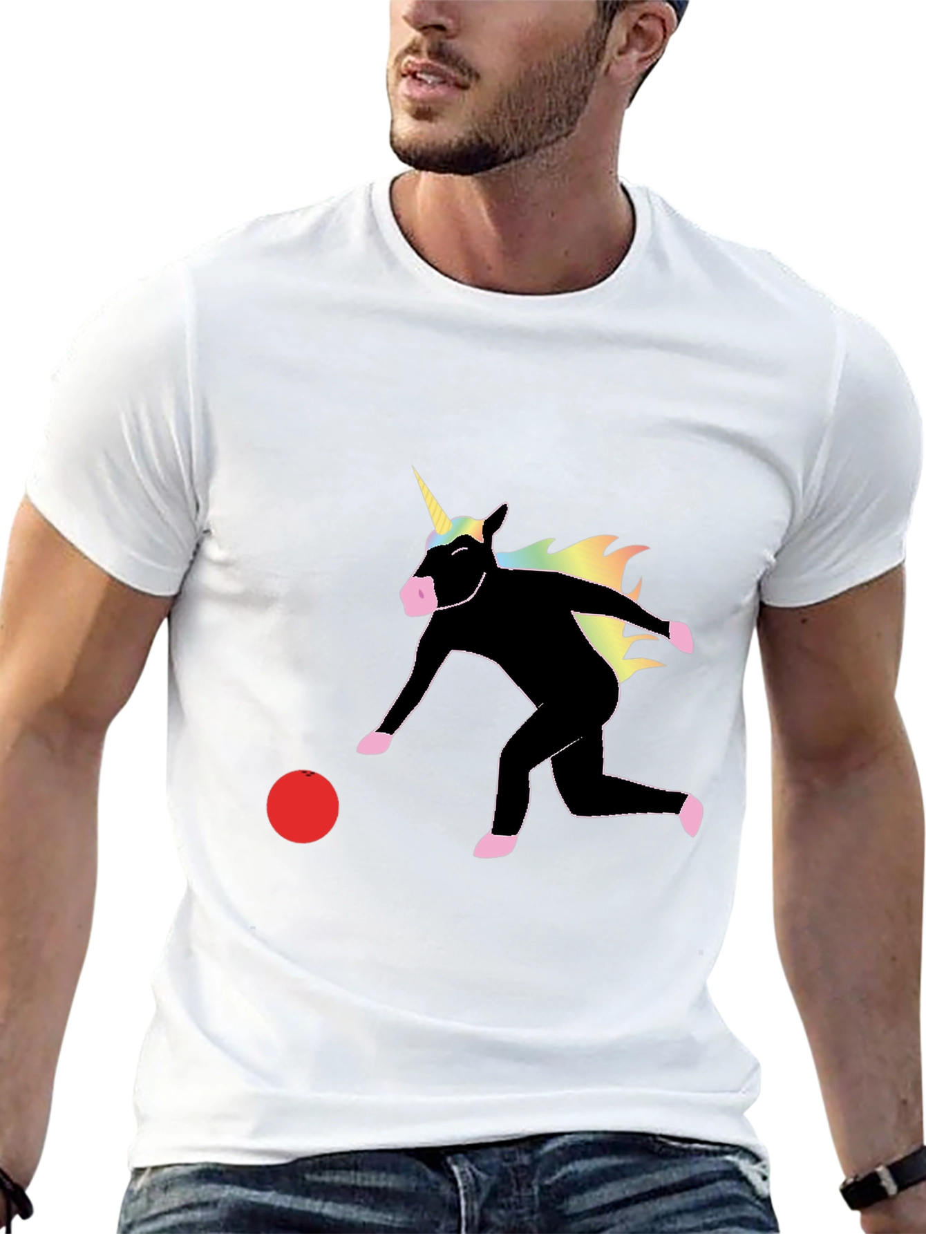 Unicorn Bowling Graphic Tee