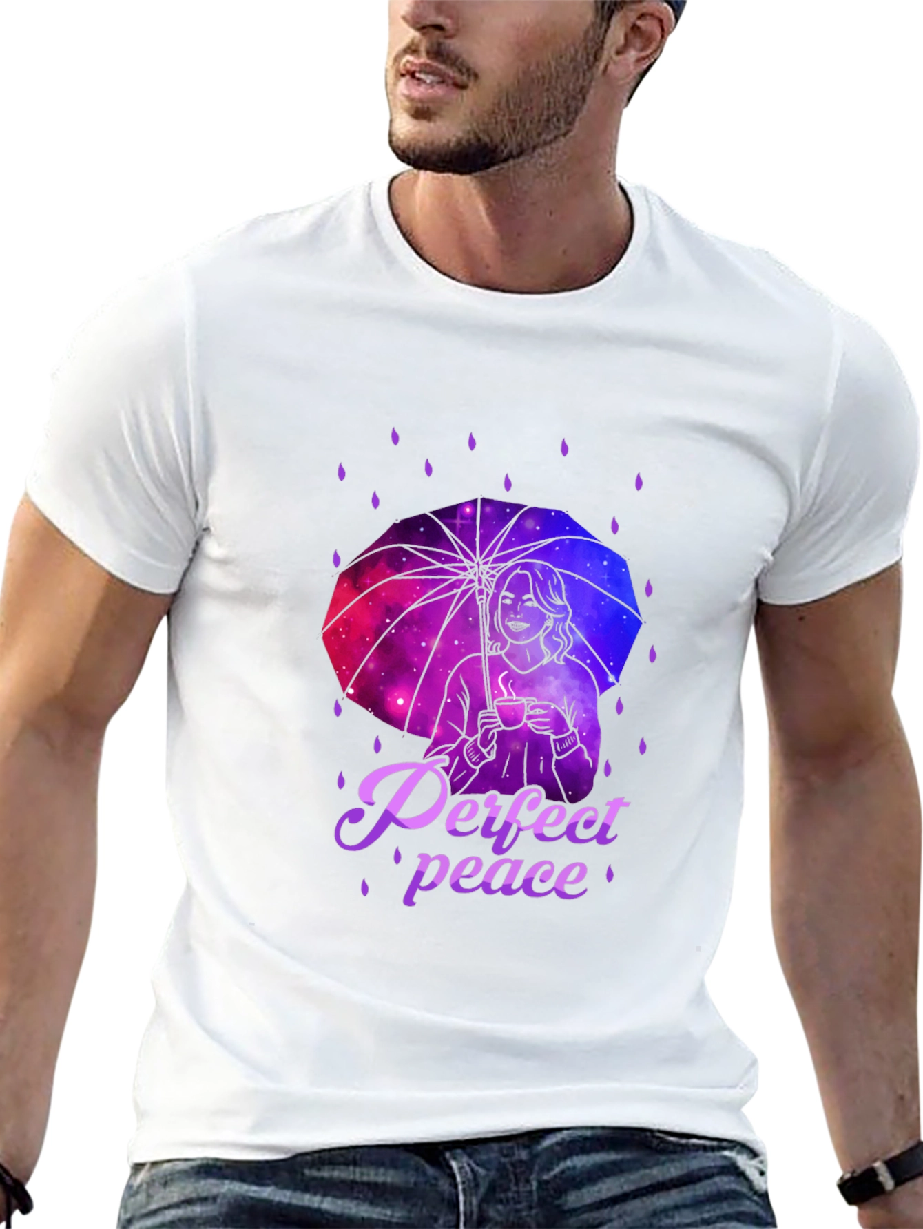Perfect Peace Galaxy Umbrella T-Shirt