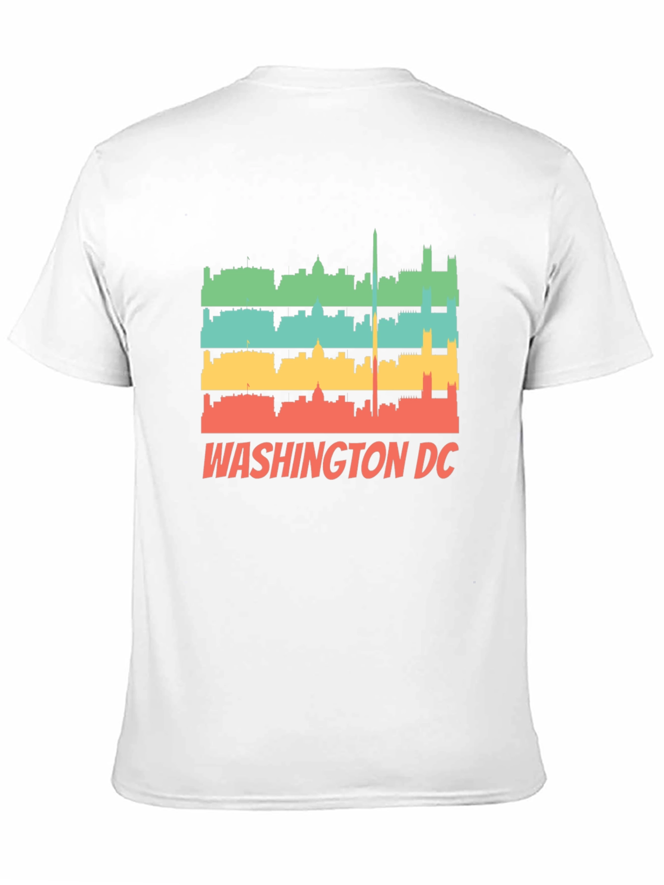 Washington DC Skyline Retro T-Shirt