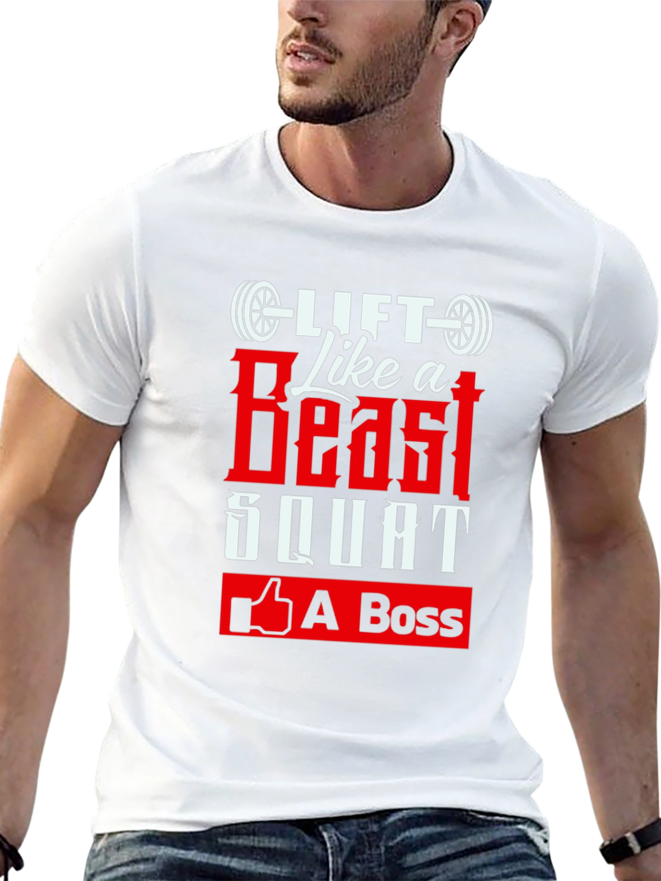 Lift Like a Beast Squat A Boss Black Tee