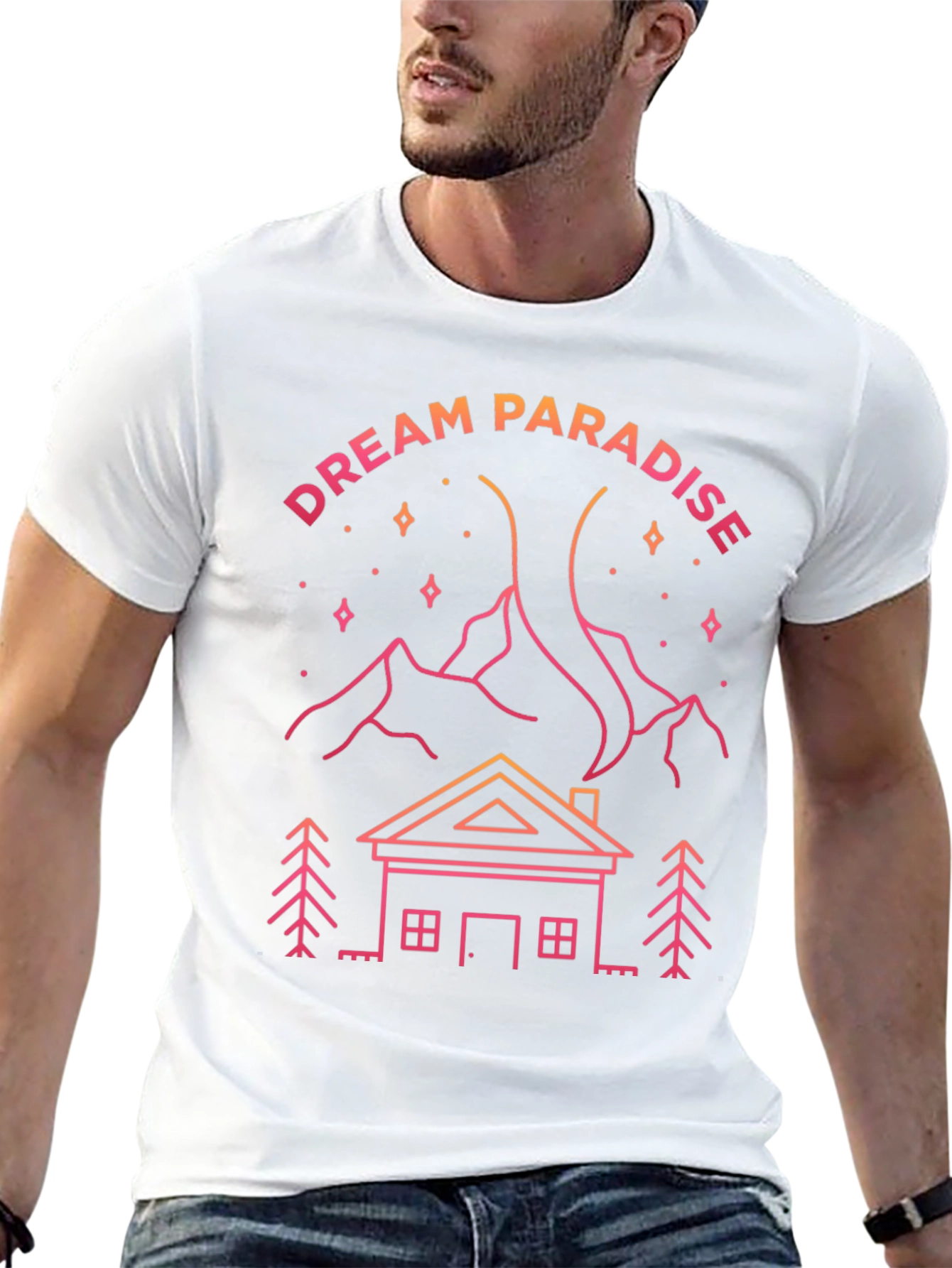 Dream Paradise Graphic Print T-Shirt