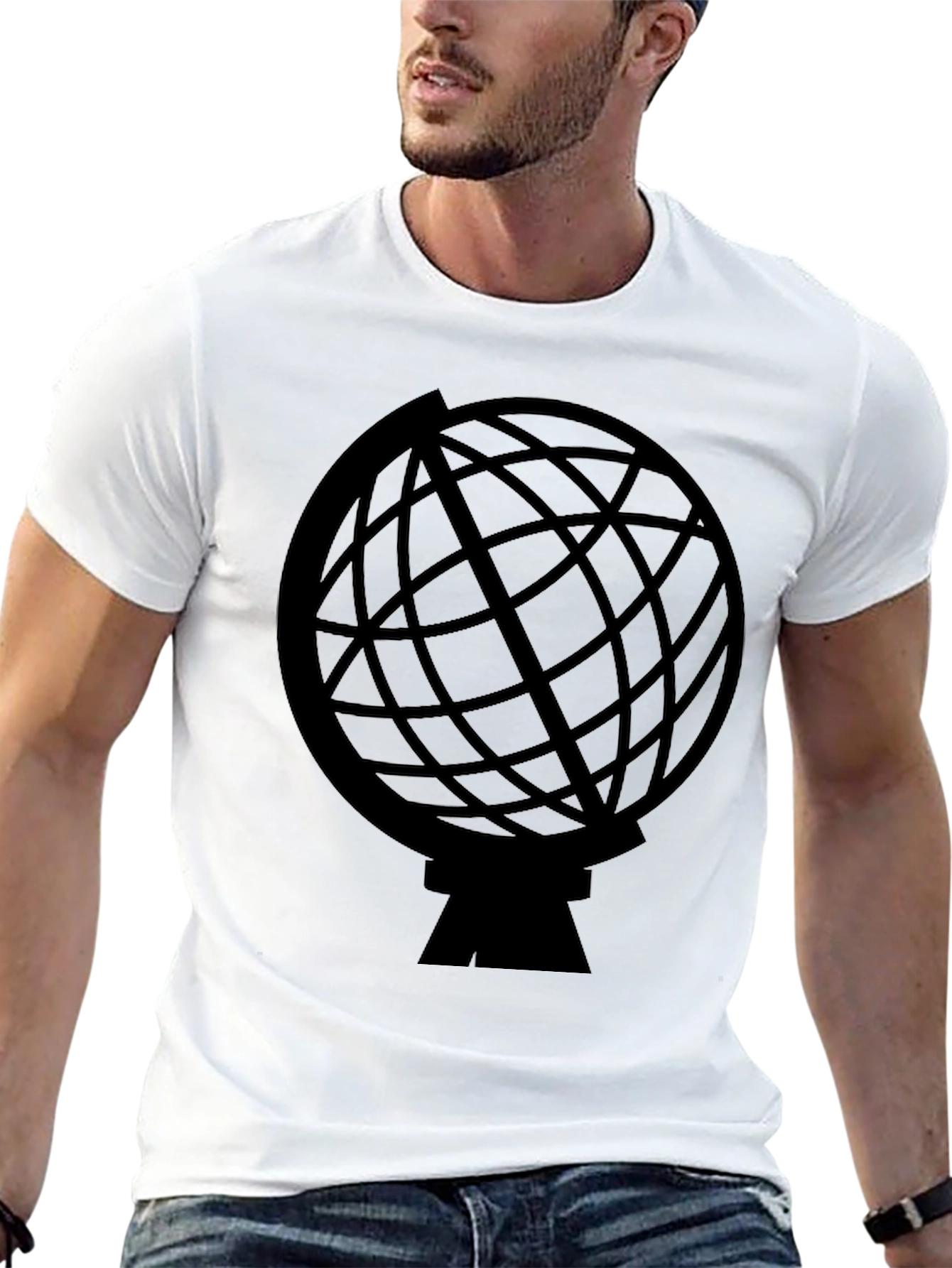 Globe Graphic Black T-Shirt