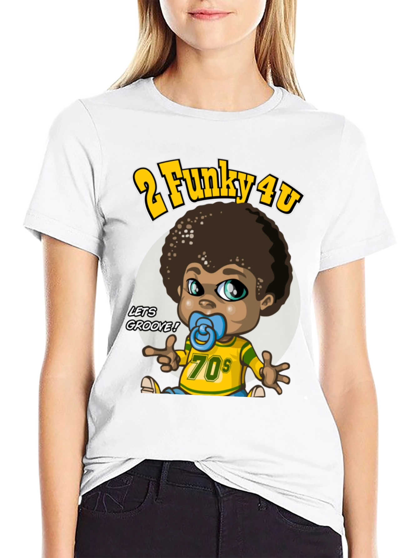 Funky 70s Baby Graphic T-Shirt - Groovy Style!