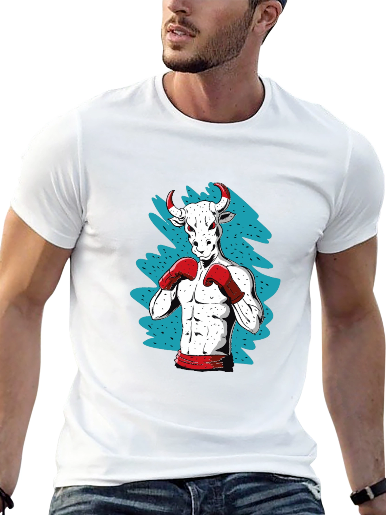 Bull Boxer Graphic Tee - Black