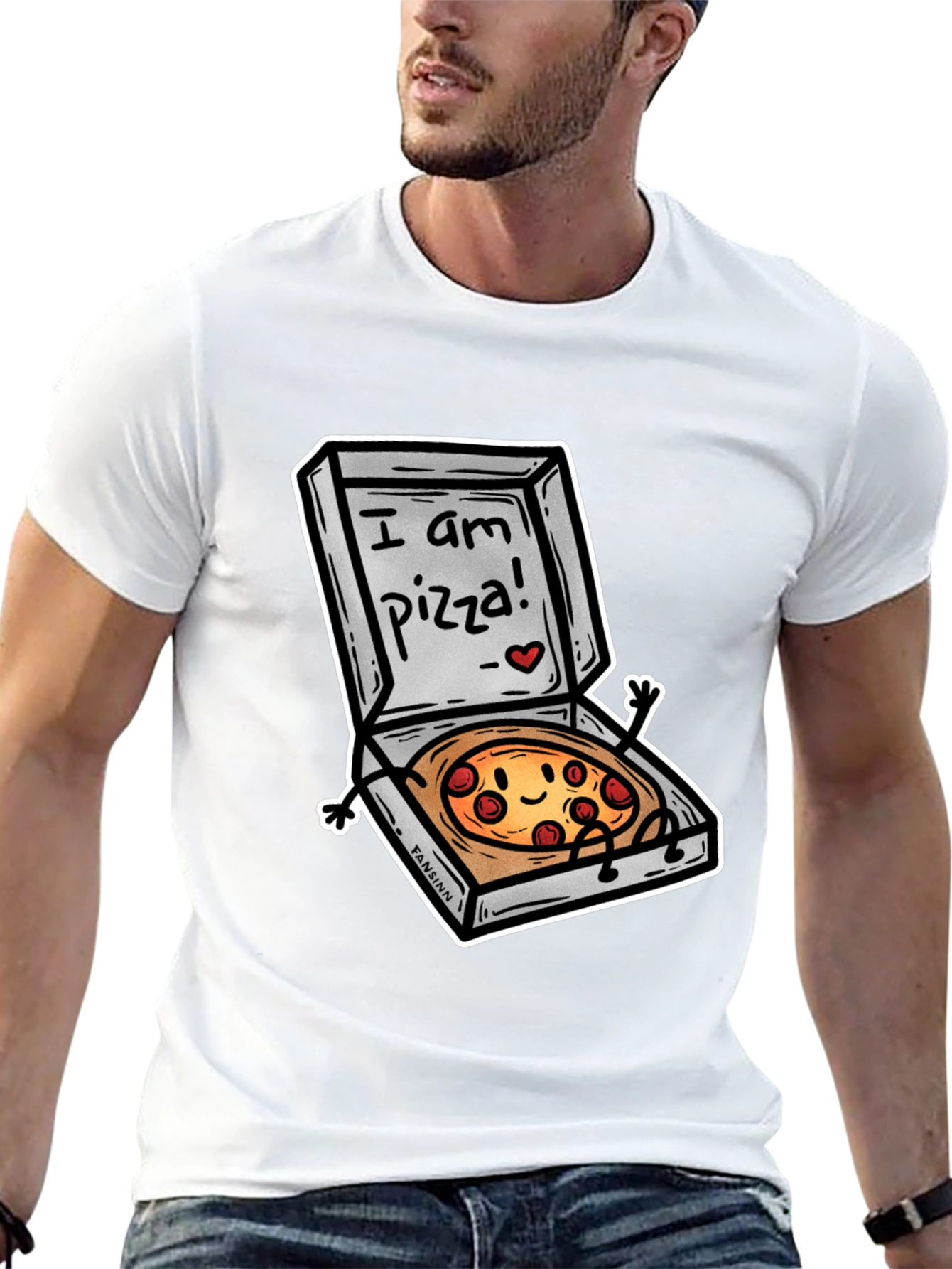 I am Pizza T-Shirt Funny Foodie Tee