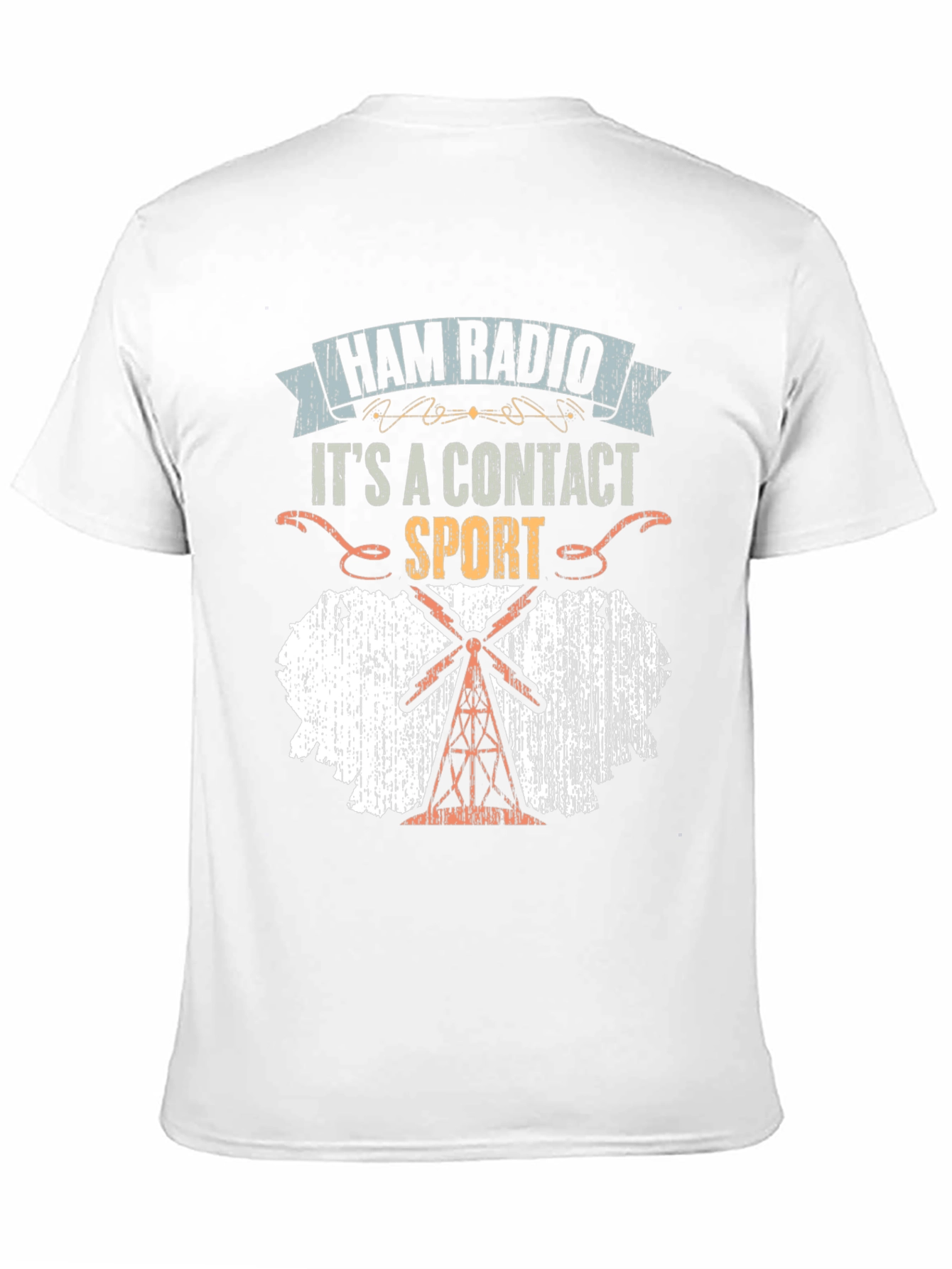 Ham Radio Contact Sport Graphic T-Shirt