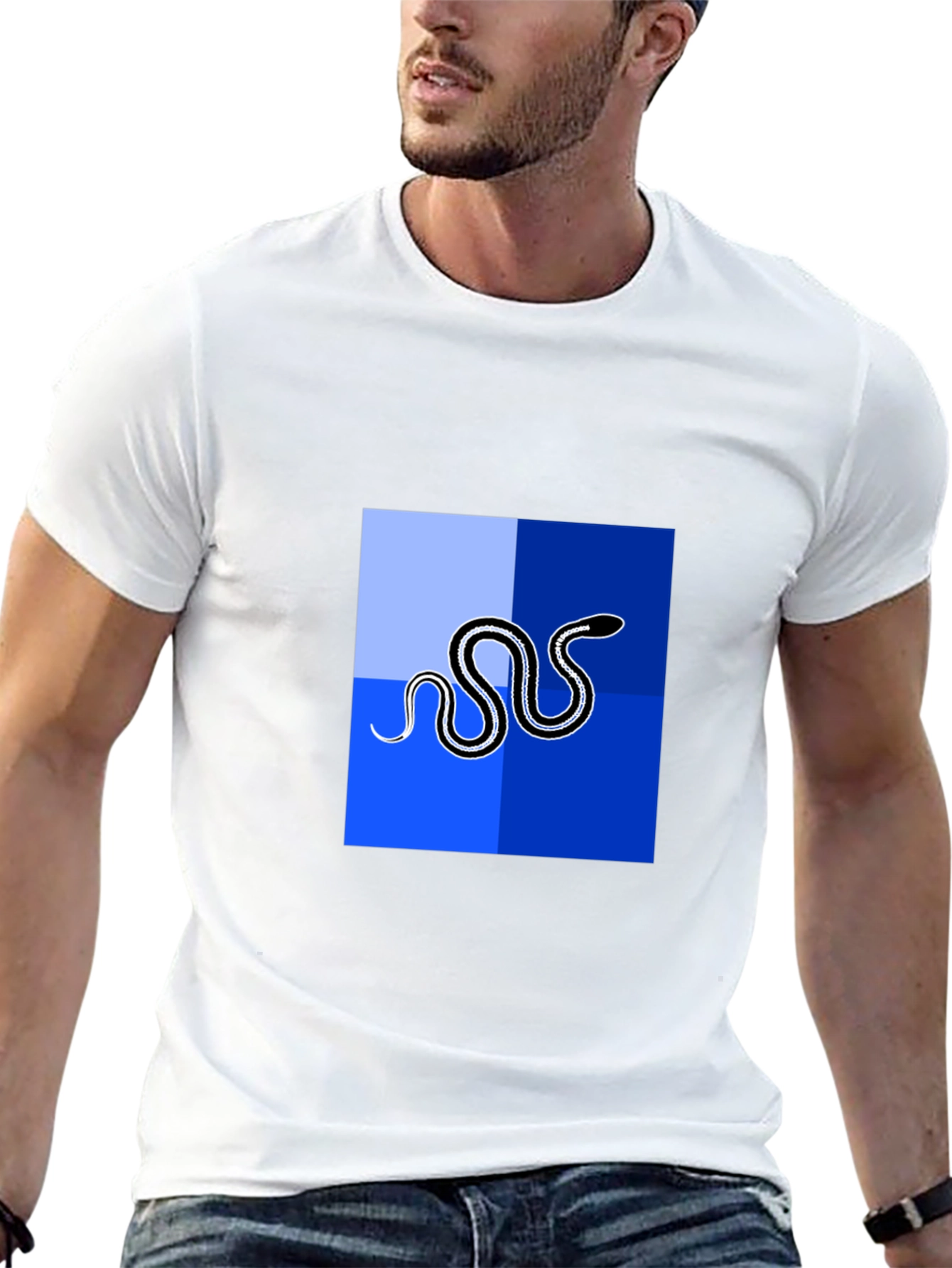 Cool Snake Graphic Tee - Modern Design