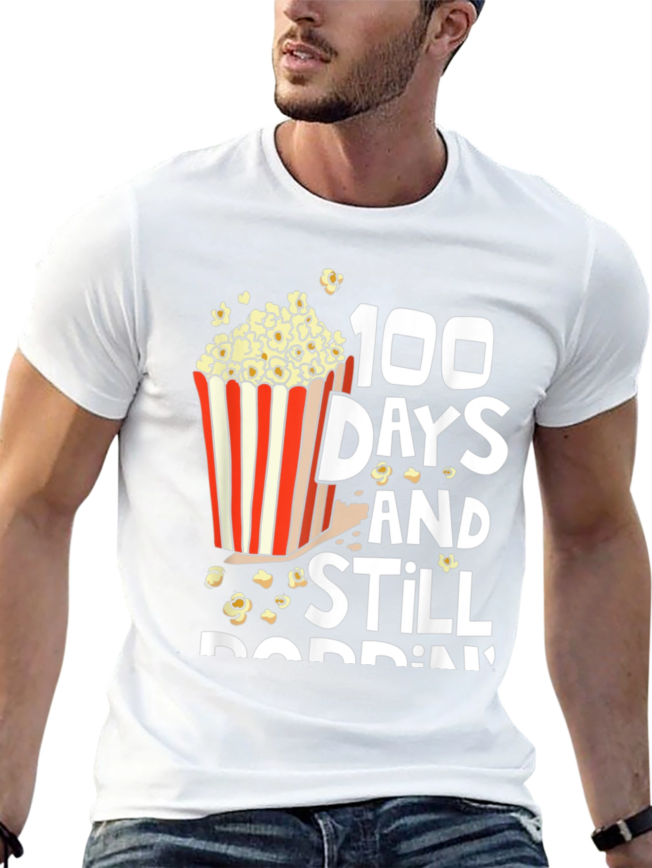 100 Days Still Poppin Graphic Tee