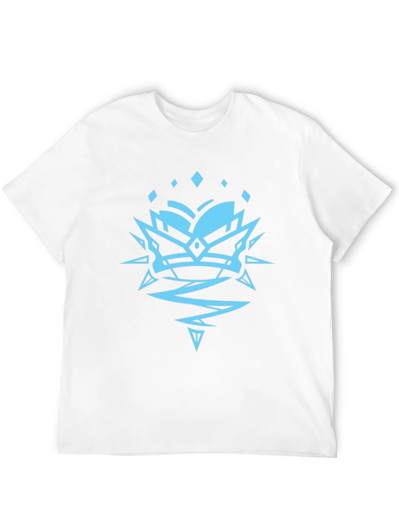 Geometric Crown Graphic Black Tee